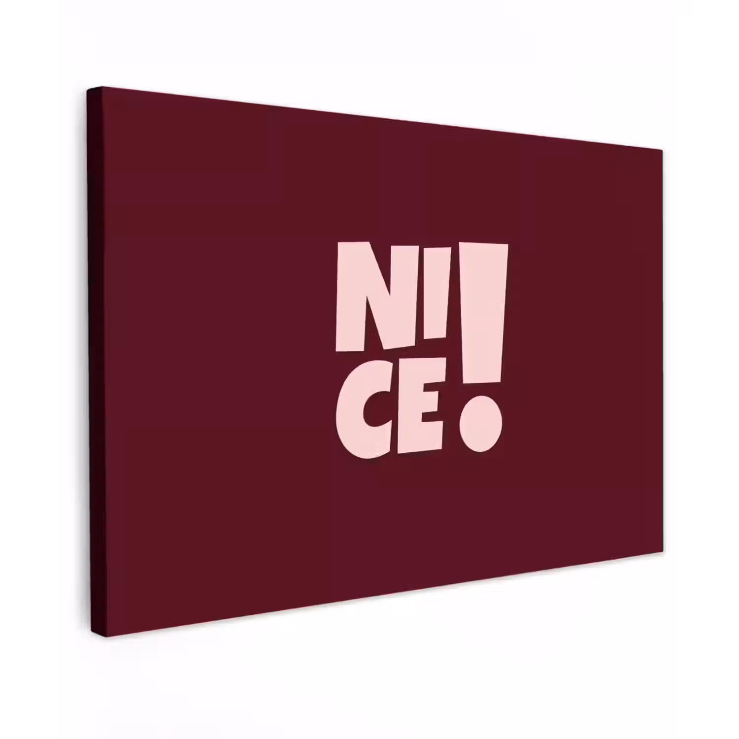 Nice - Uitroepteken - Rood canvas 2cm klein -z3d