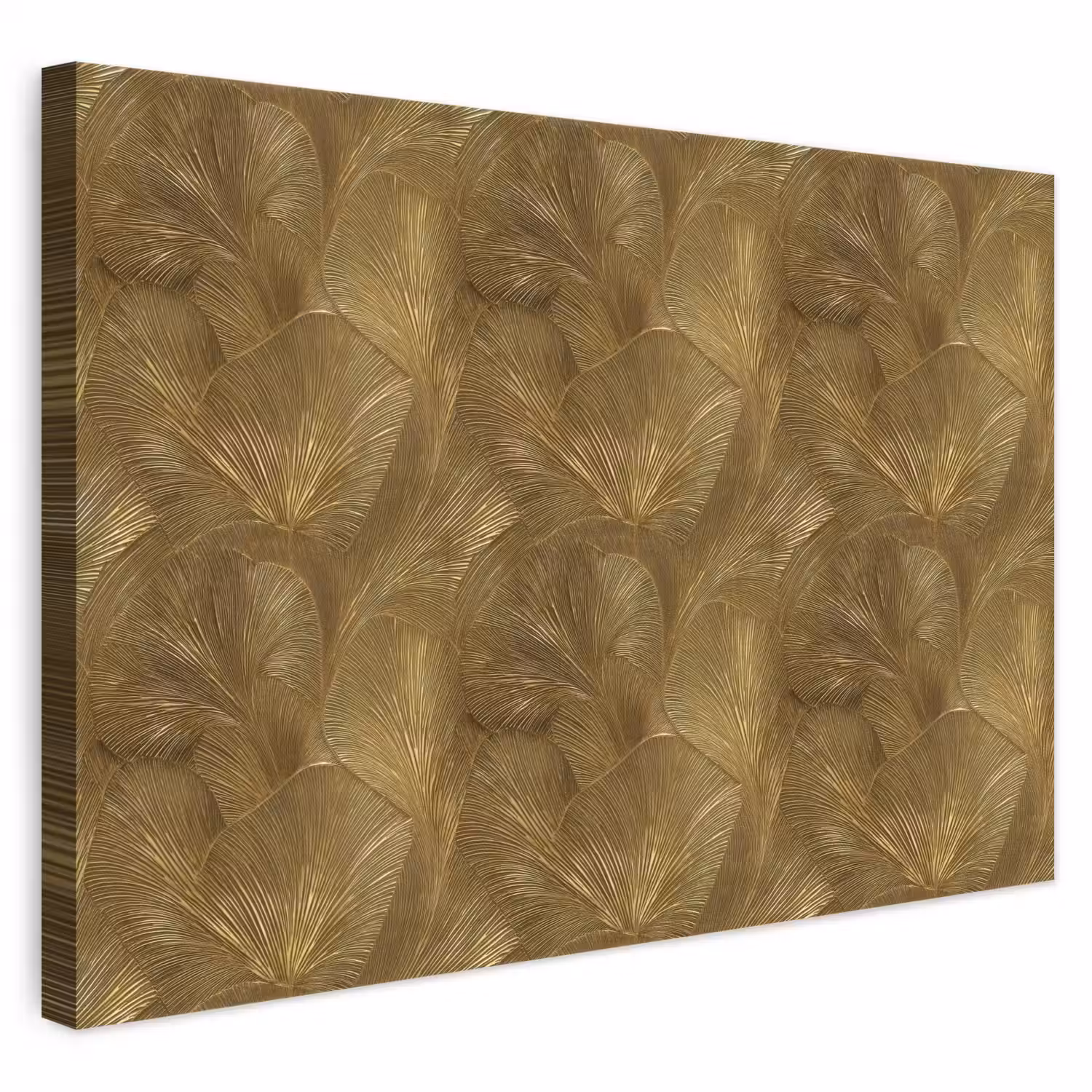 Organisch - Lijnen - Goud canvas 2cm klein 34 -3d