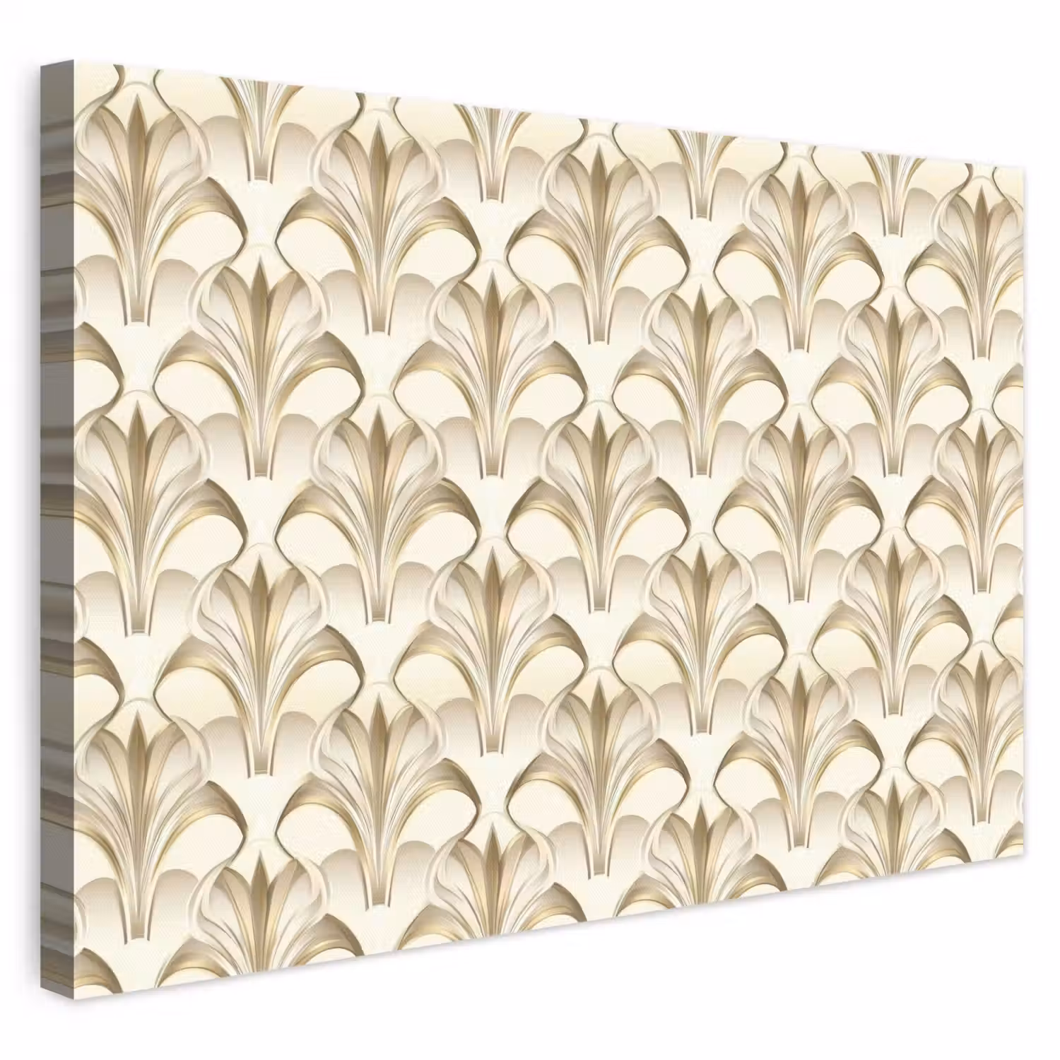 Ornament - Barok - Goud canvas 2cm klein 34 -3d
