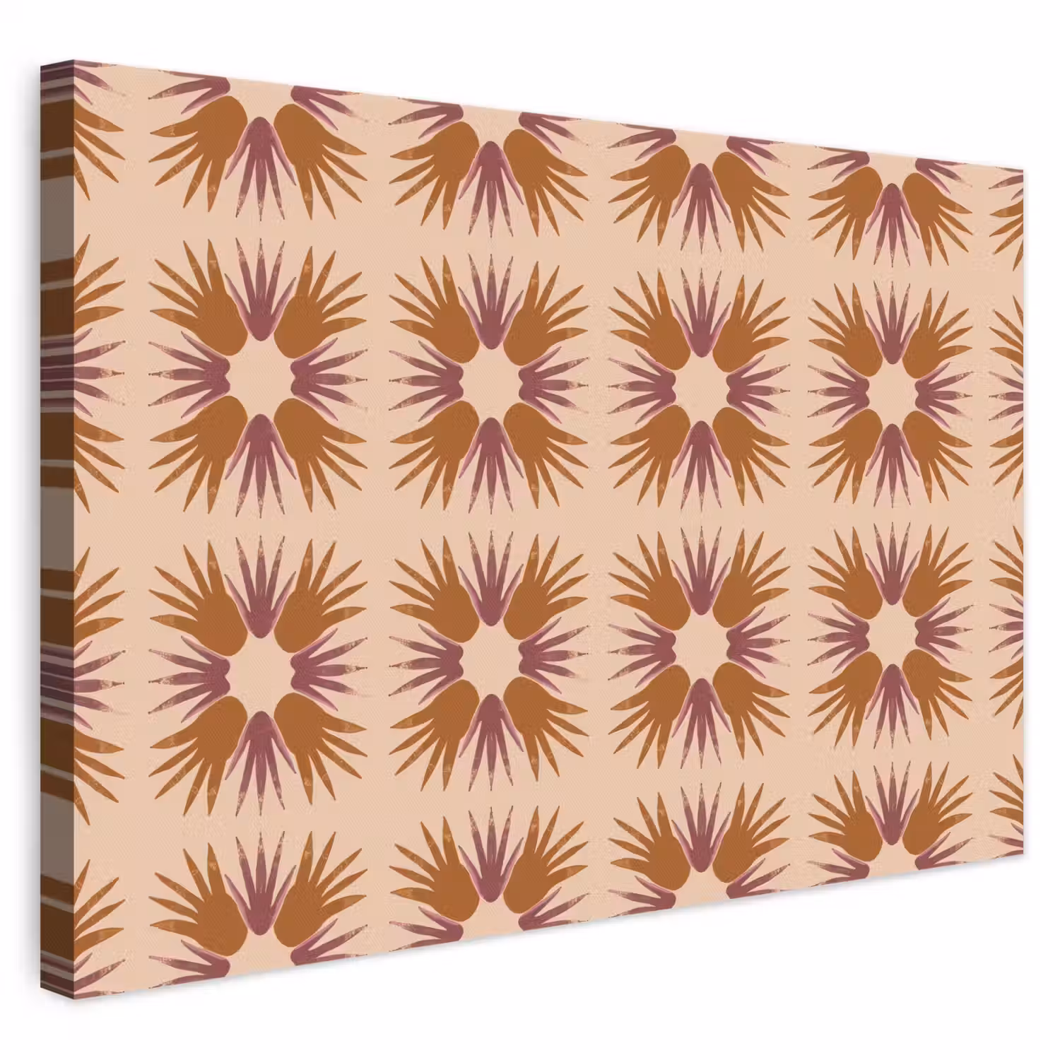 Ornament - Patroon - Oker canvas 2cm klein 34 -3d