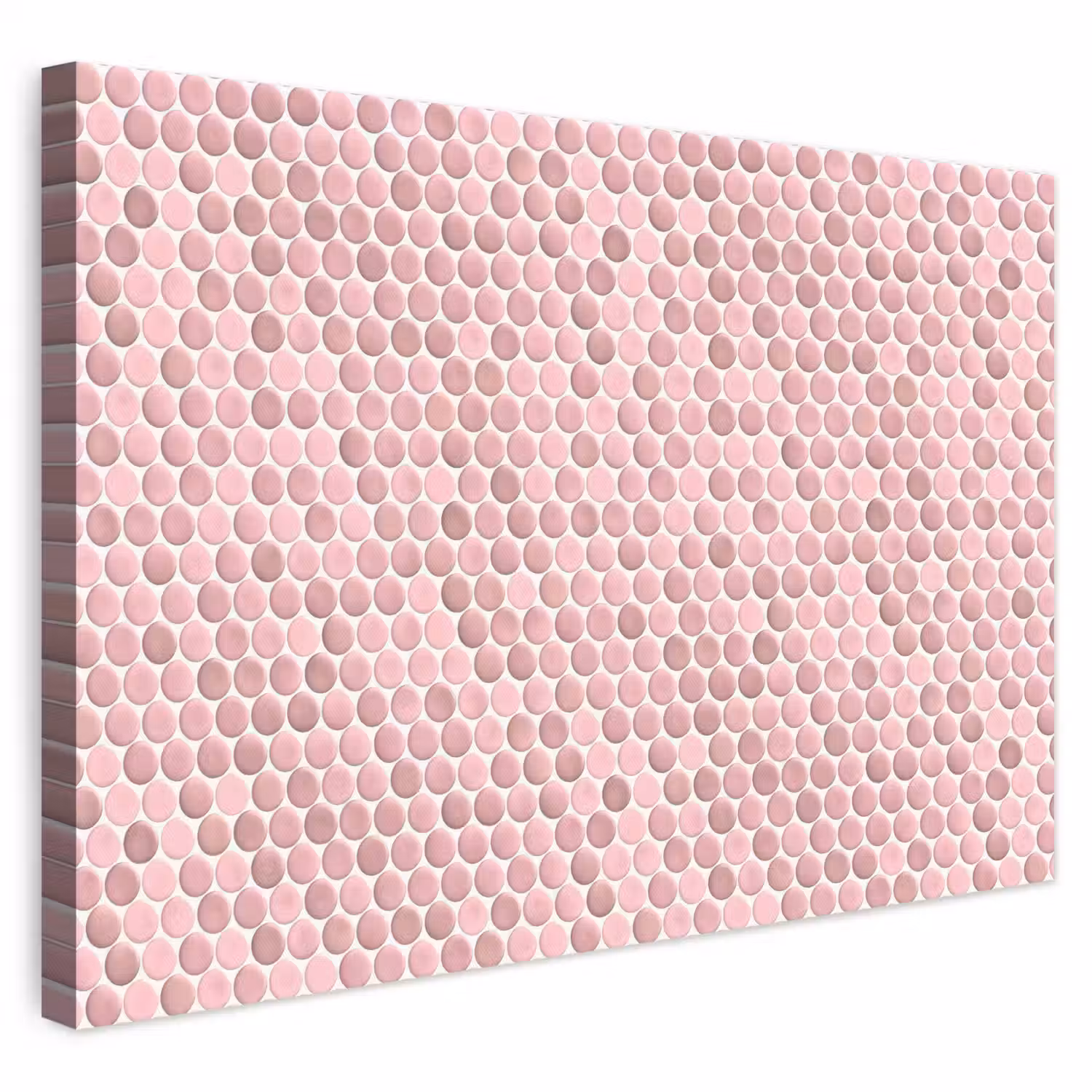 Penny - Mozaïek - Lichtroze canvas 2cm klein 34 -3d