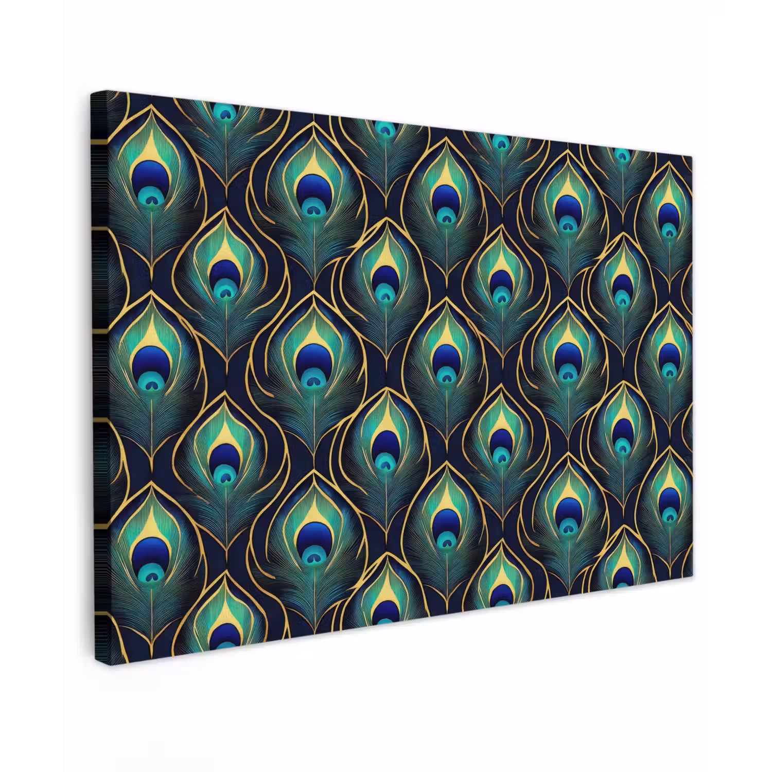 Pauw - Veren - Groen canvas 2cm klein 34 -z3d