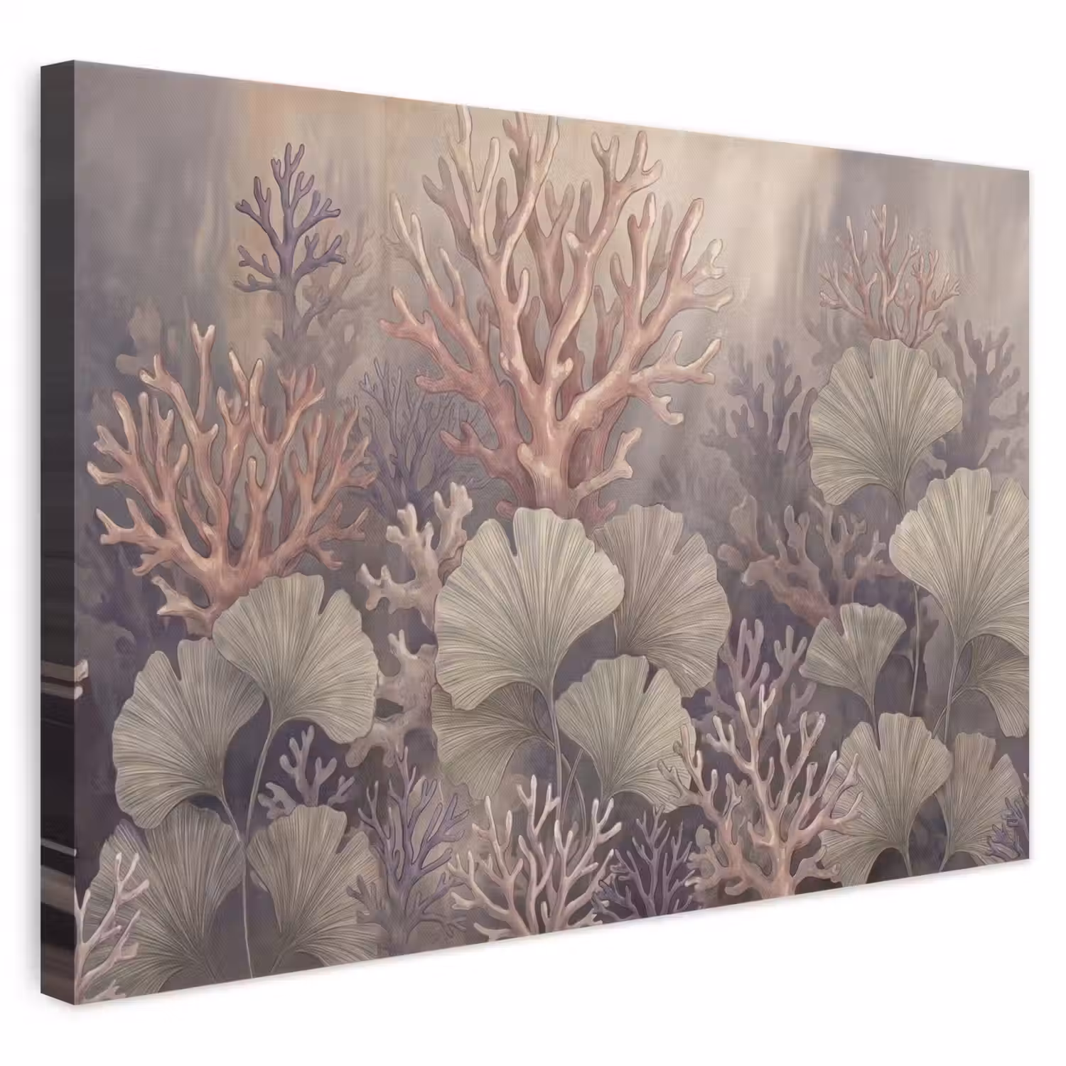 Plant - Bladeren - Zee - Illustratie - Groen canvas 2cm klein -3d