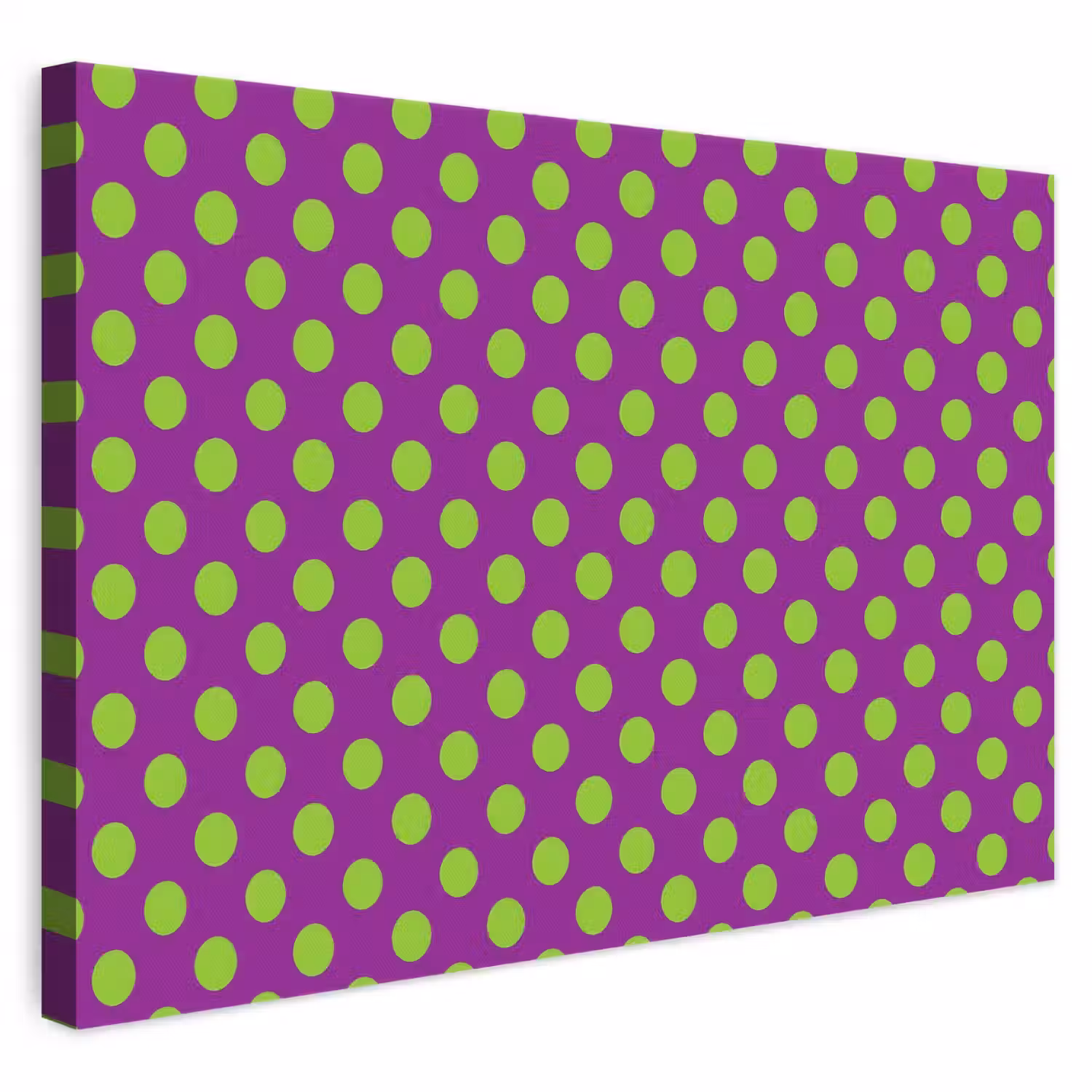 Stippen - Klassiek - Groen canvas 2cm klein 34 -3d
