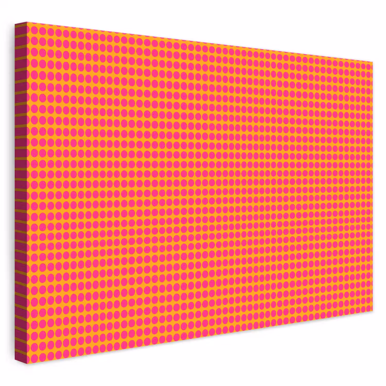 Stippen - Patroon - Oranje canvas 2cm klein 34 -3d