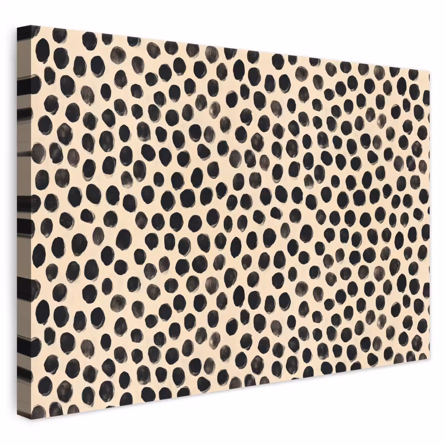 Stippen - Patroon - Zwart canvas 2cm klein 34 -3d
