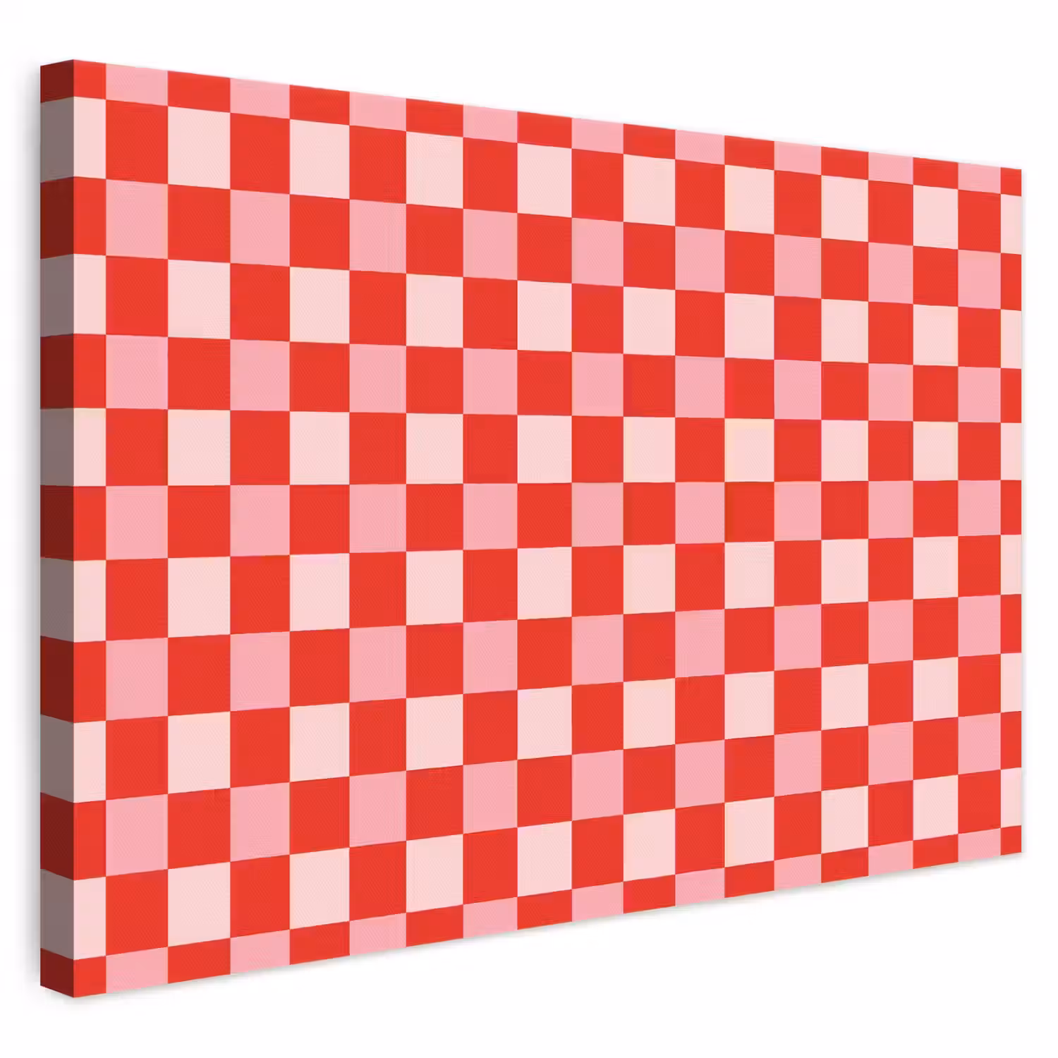 Vierkant - Klassiek - Rood canvas 2cm klein 34 -3d
