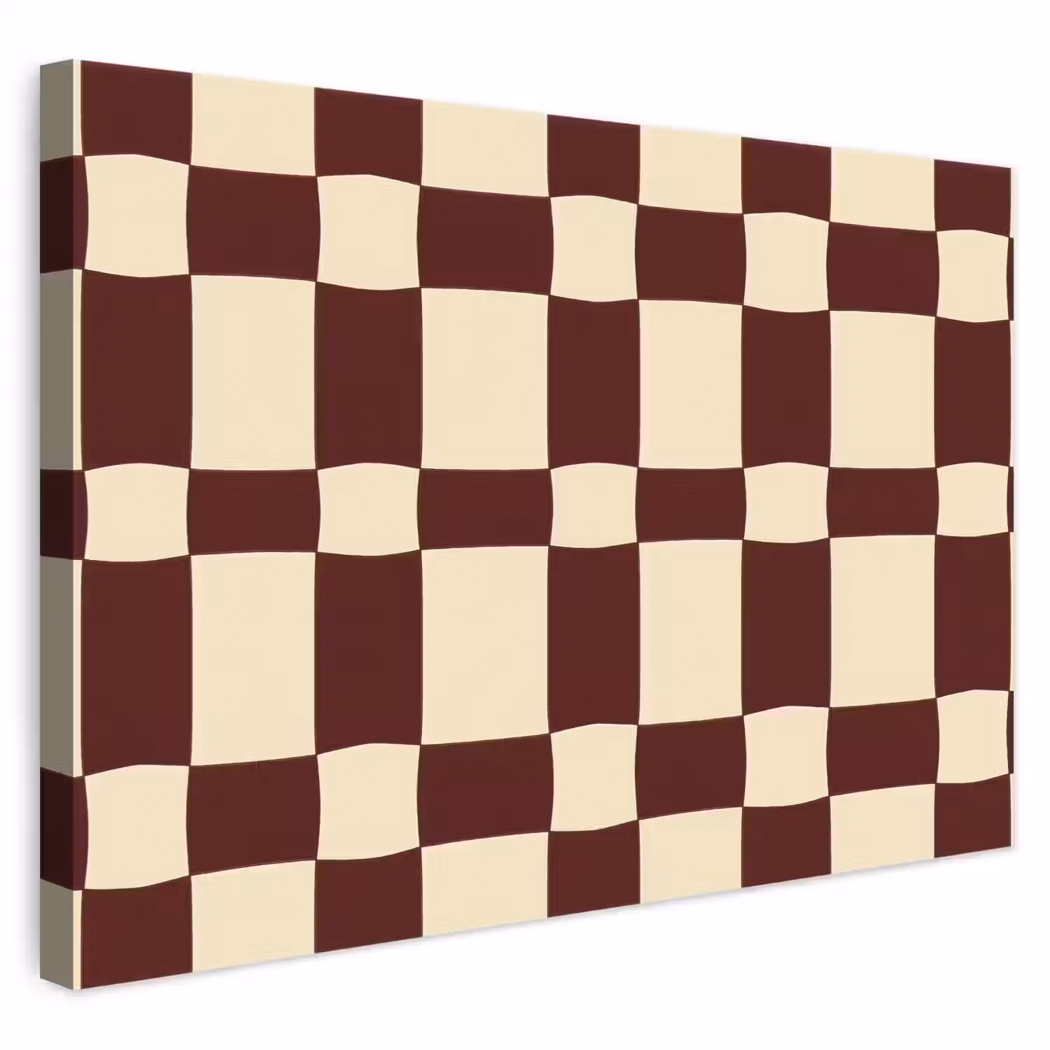 Retro - Patroon - Bruin canvas 2cm klein 34 -3d