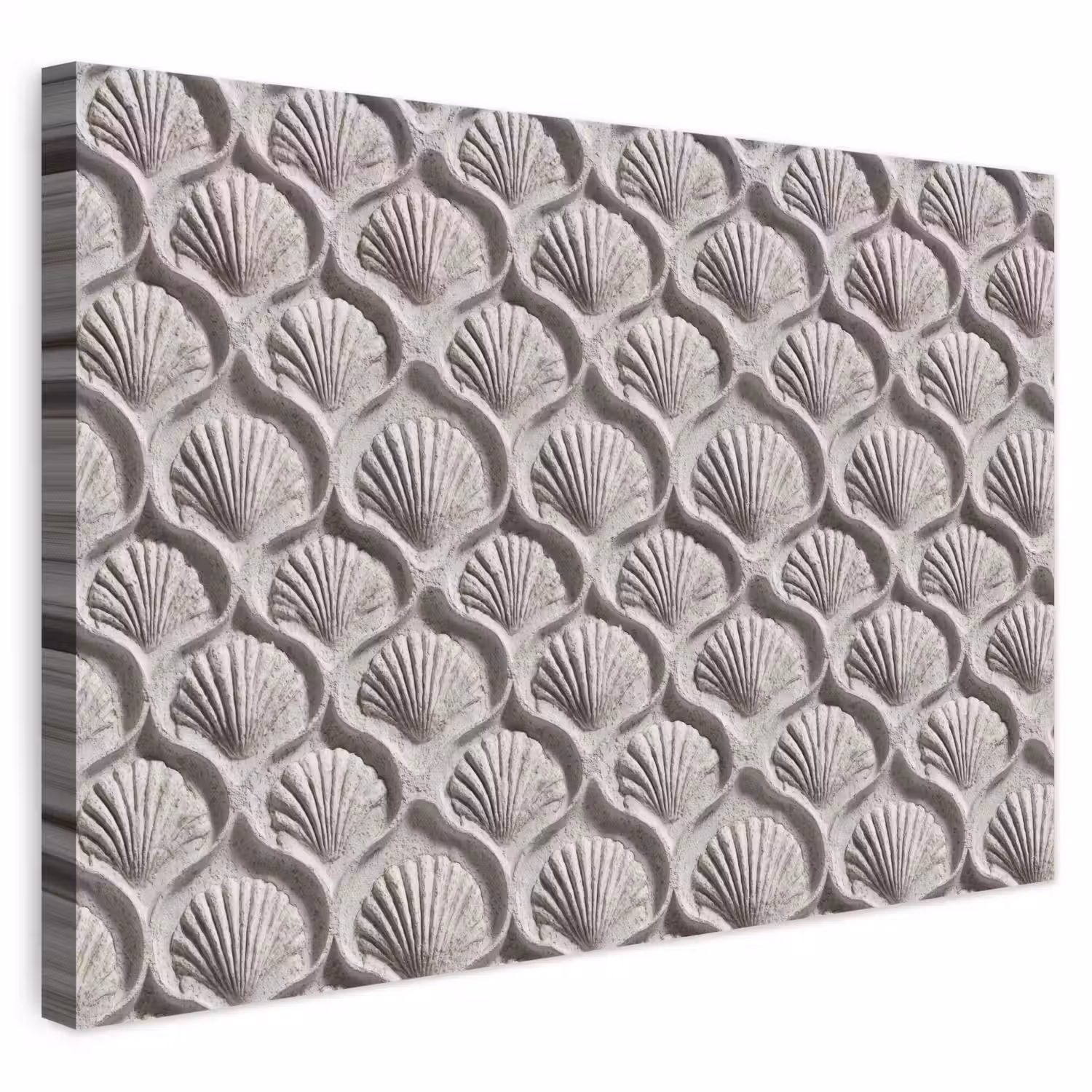 Zand - Schelpenvorm - Grijs canvas 2cm klein 34 -3d