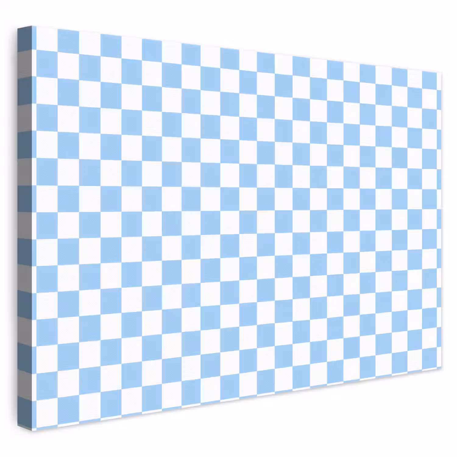 Schaakbord - Klassiek - Blauw canvas 2cm klein 34 -3d