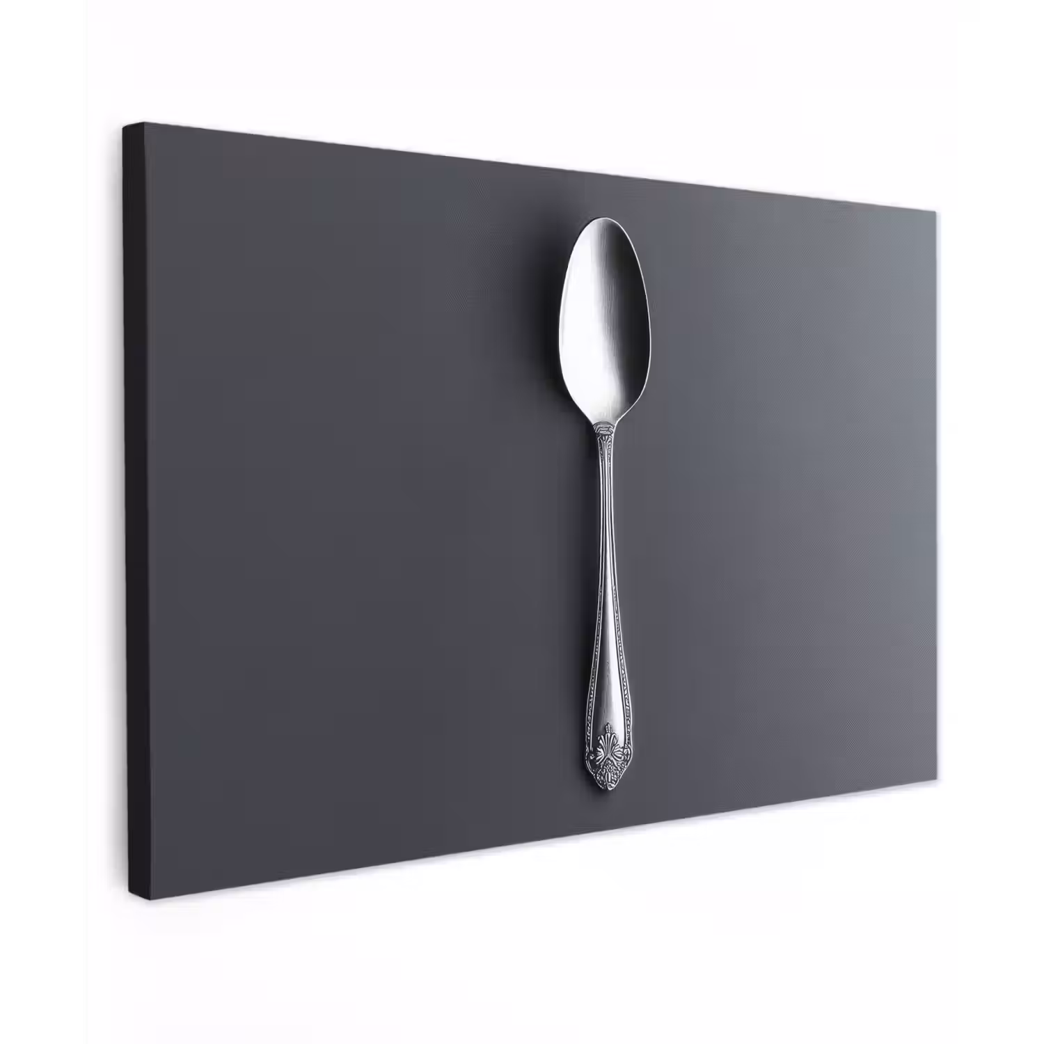 Zilver - Metaal - Lepel canvas 2cm klein -z3d