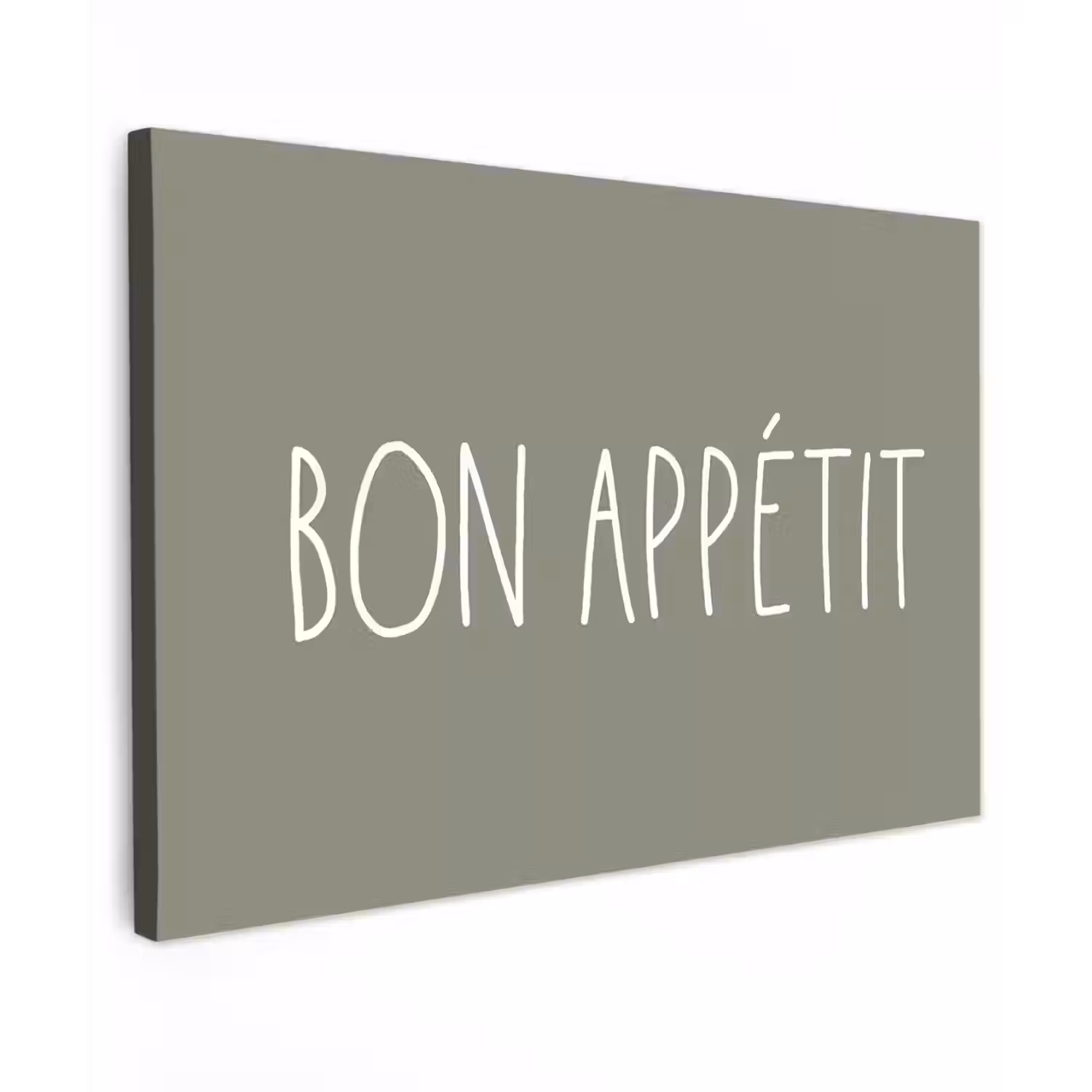 Spreuken - Bon appétit - Quotes - Eet smakelijk - Eten canvas 2cm klein -z3d