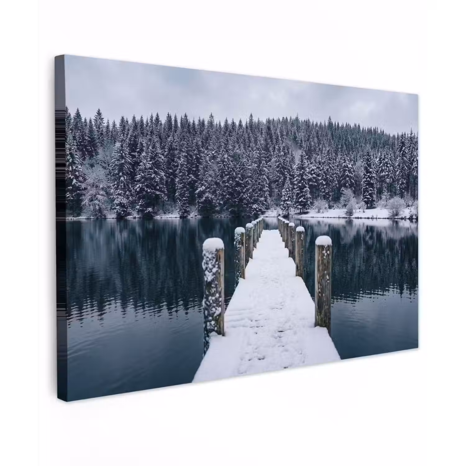 Steiger - Meer - Sneeuw - Bergen - Rustgevend canvas 2cm klein -z3d