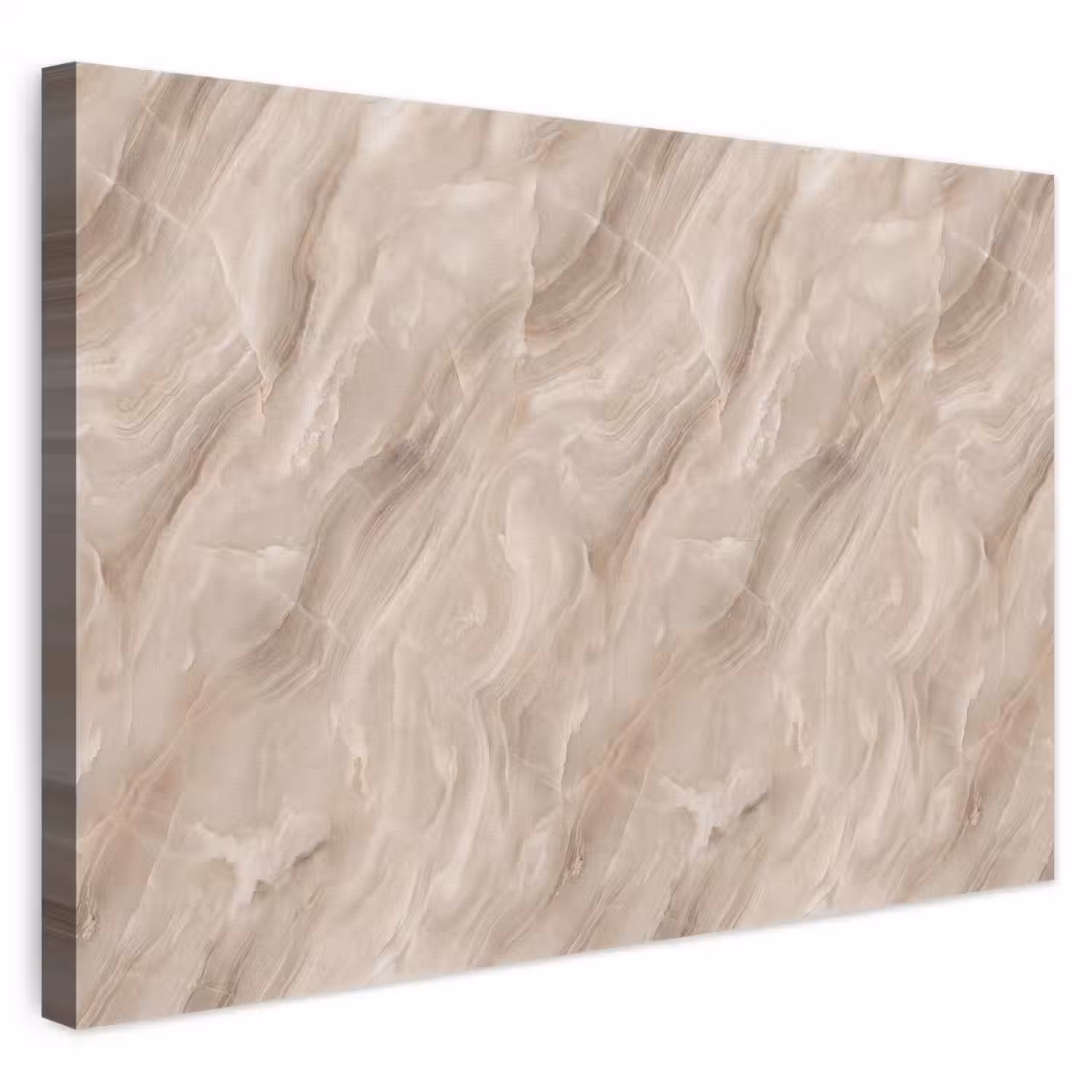 Steen - Golvend - Abstract - Beige canvas 2cm klein -3d