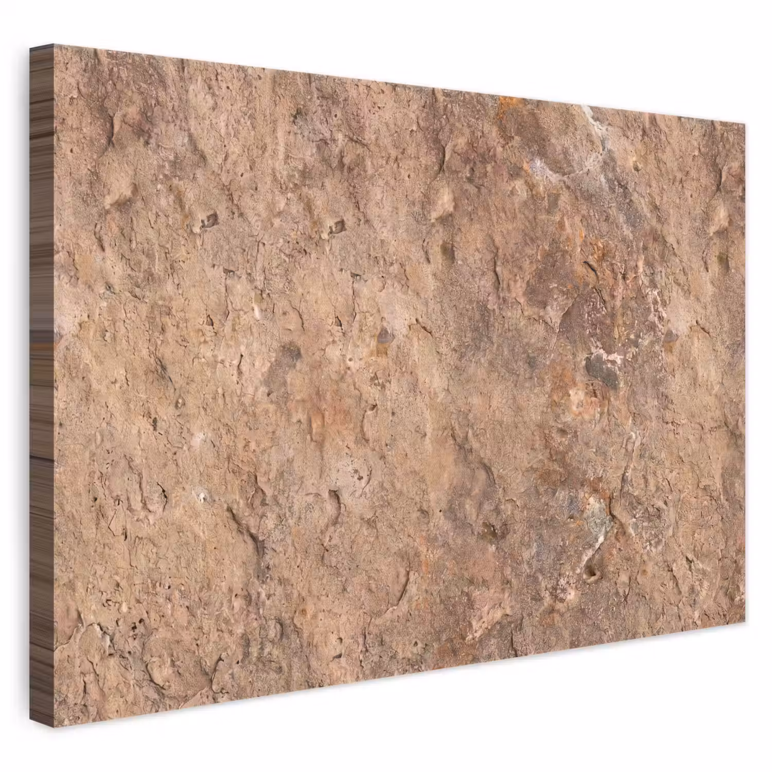 Steen - Natuur - Textuur - Abstract - Bruin canvas 2cm klein -3d