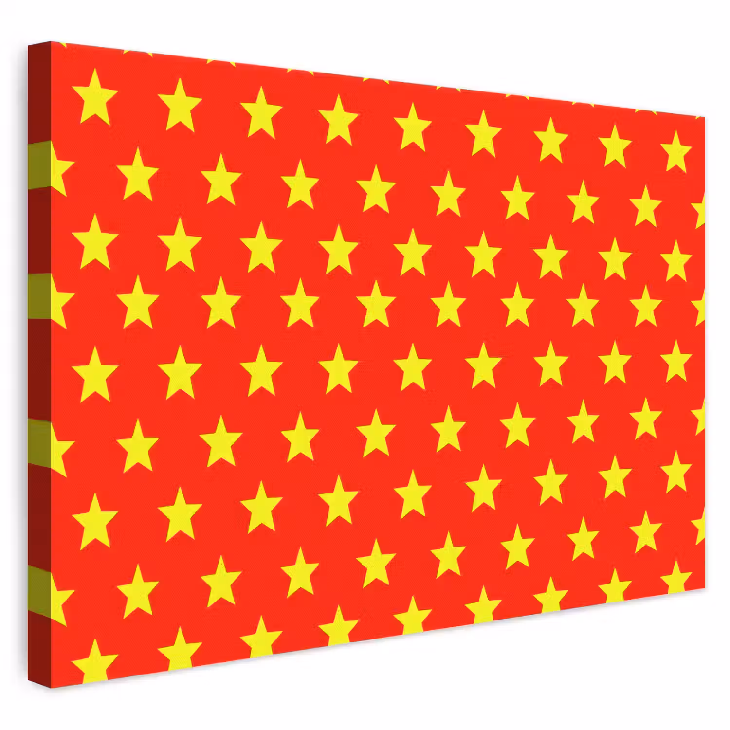 Ster - Patroon - Geel canvas 2cm klein 34 -3d