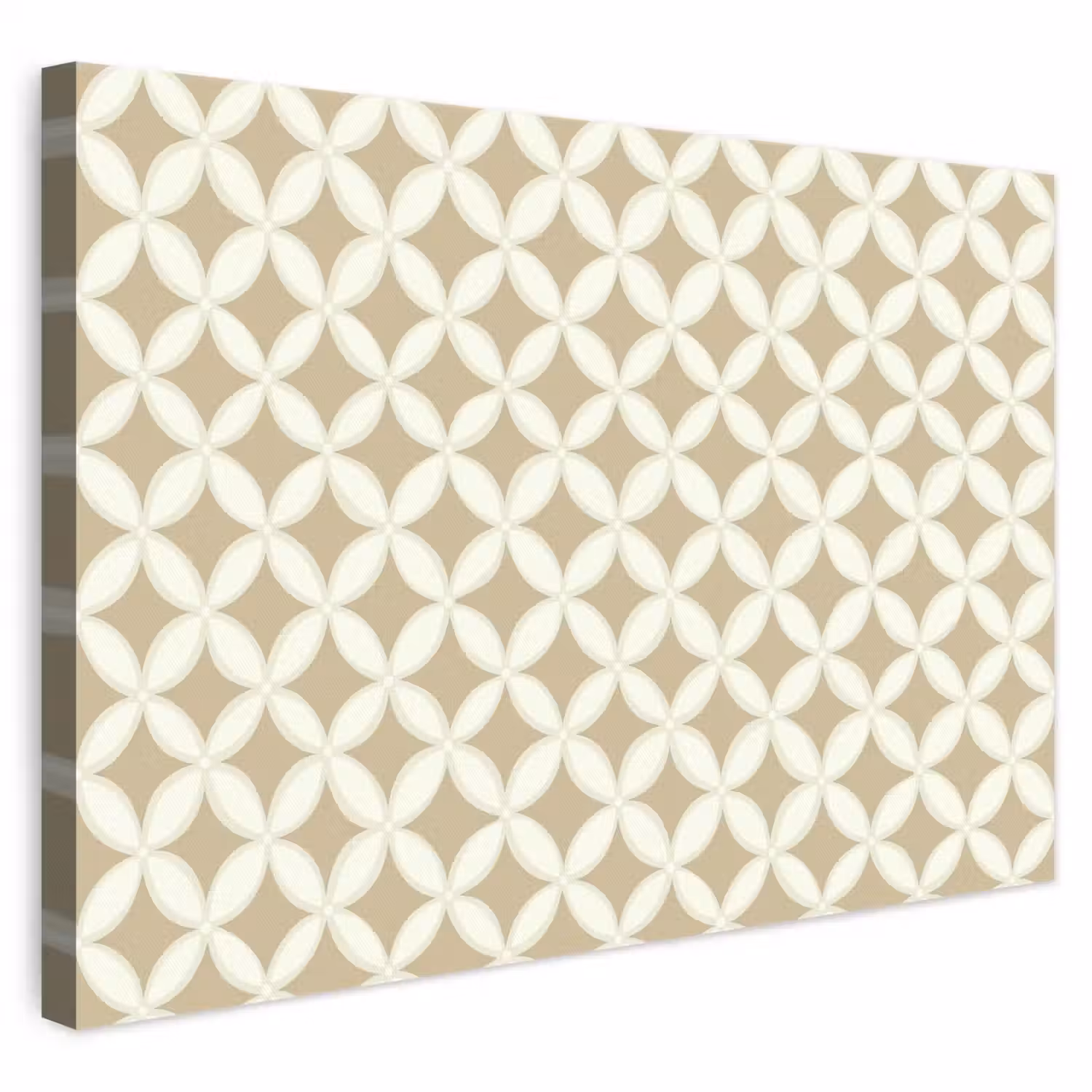 Symmetrisch - Motief - Beige canvas 2cm klein 34 -3d
