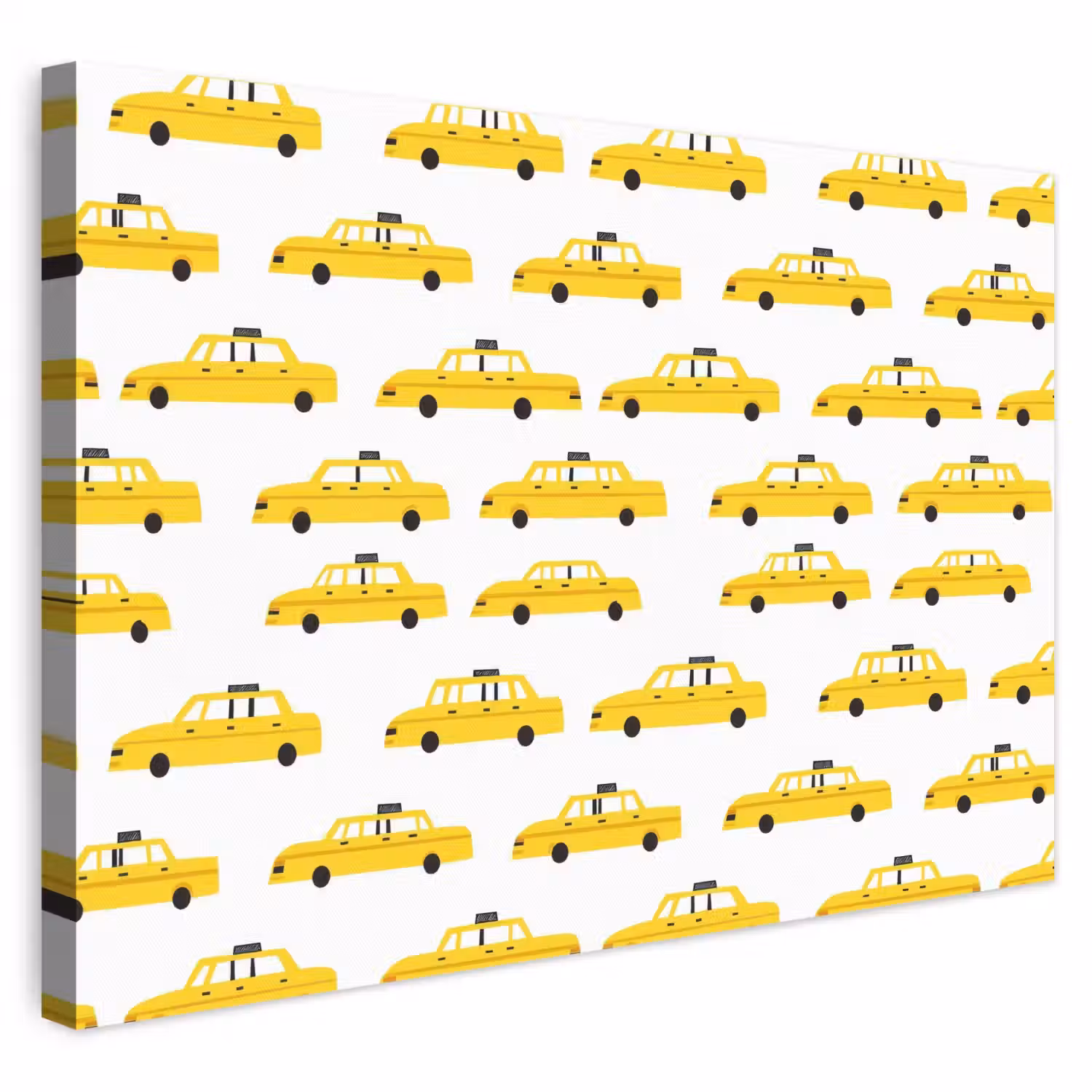 Taxi - Iconisch - Geel canvas 2cm klein 34 -3d