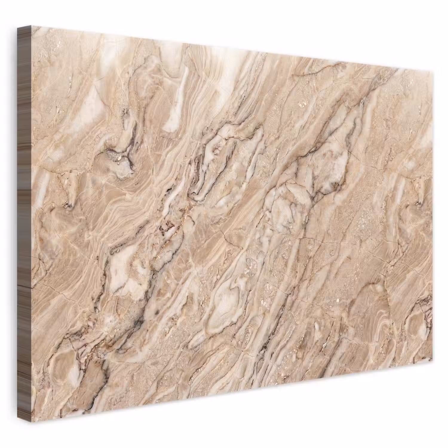 Textuur - Aders - Abstract - Modern - Beige canvas 2cm klein -3d