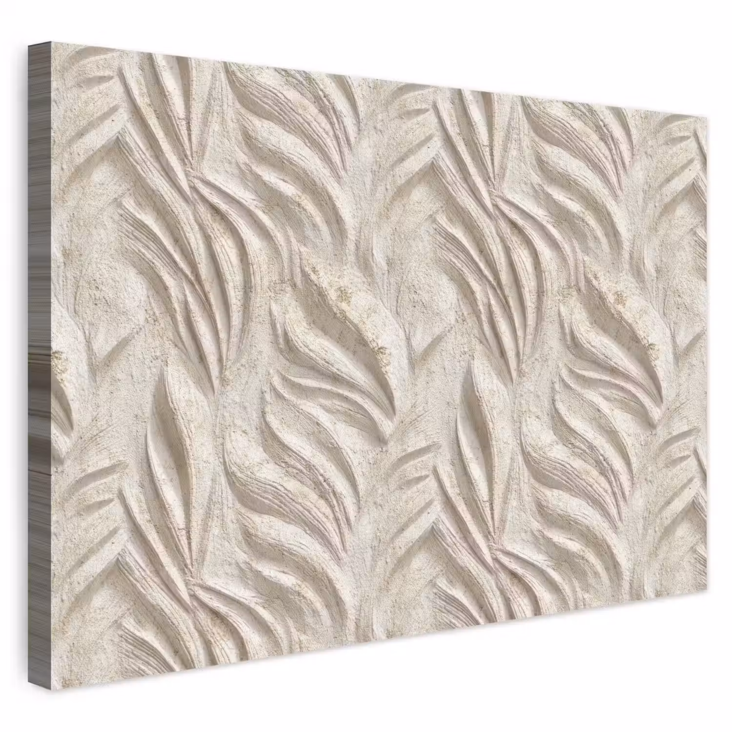 Textuur - Reliëf - Beige canvas 2cm klein 34 -3d