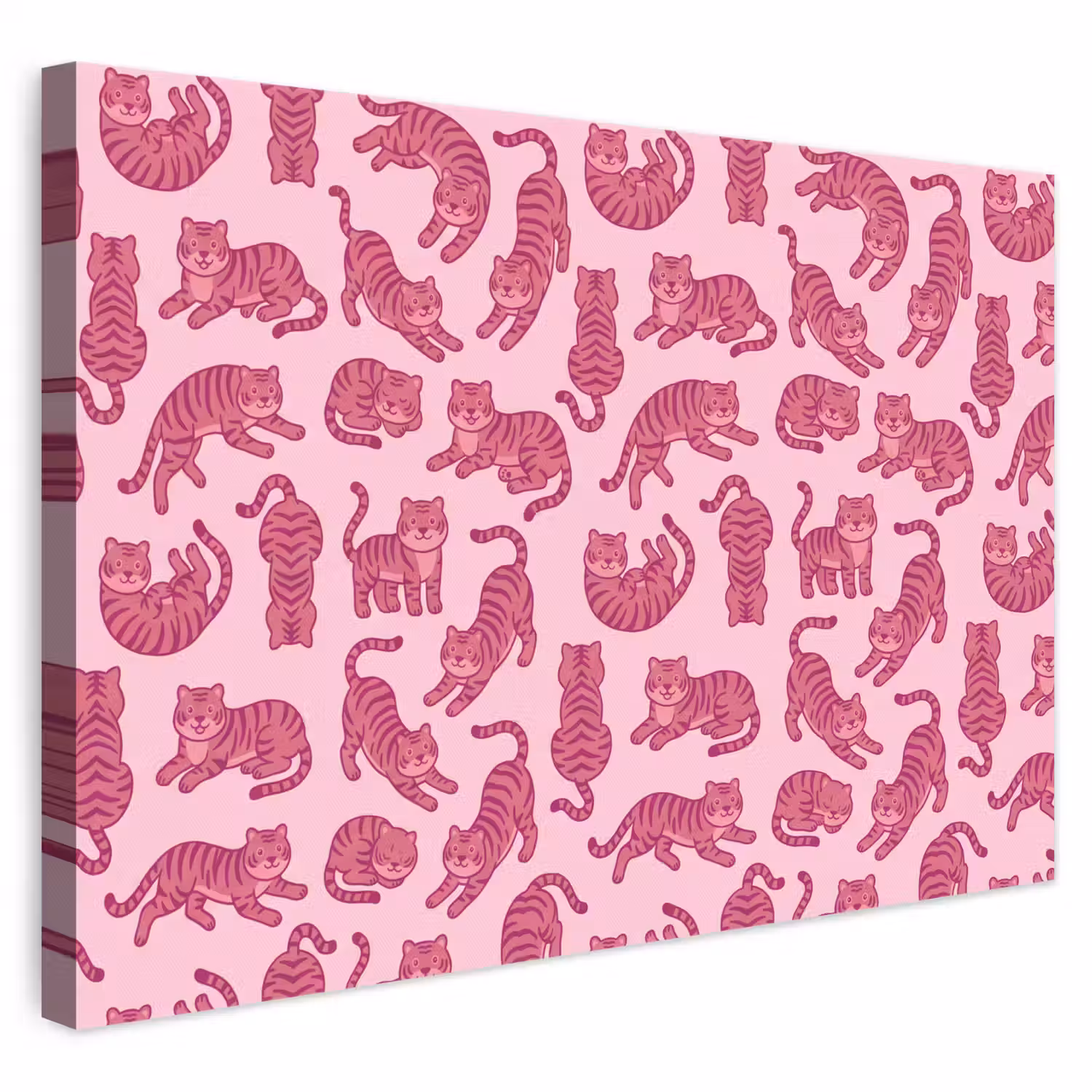 Dieren - Patroon - Roze - Speels - Cartoon canvas 2cm klein -3d