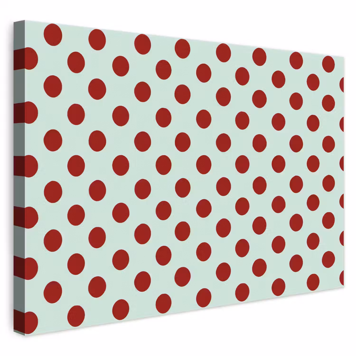 Polka - Dots - Rood canvas 2cm klein 34 -3d
