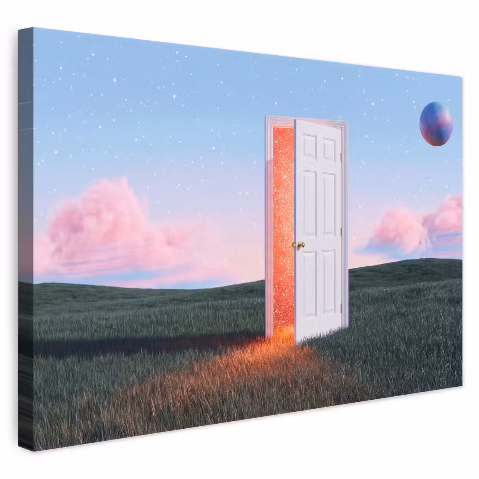 Leinwandbild - Tür – Fantasie – Raum - Deur - Fantasie - Ruimte canvas 2cm klein