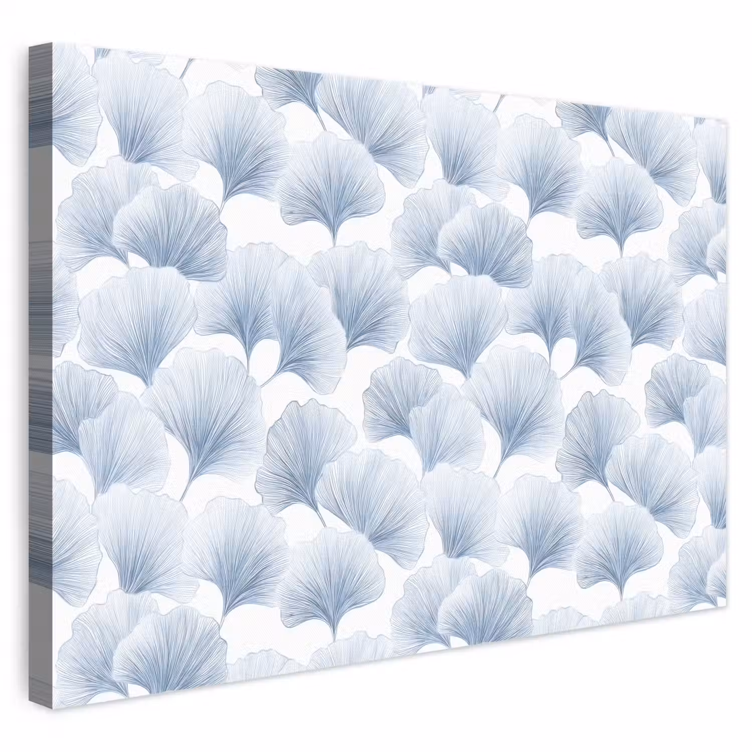 Waaier - Modern - Blauw canvas 2cm klein 34 -3d