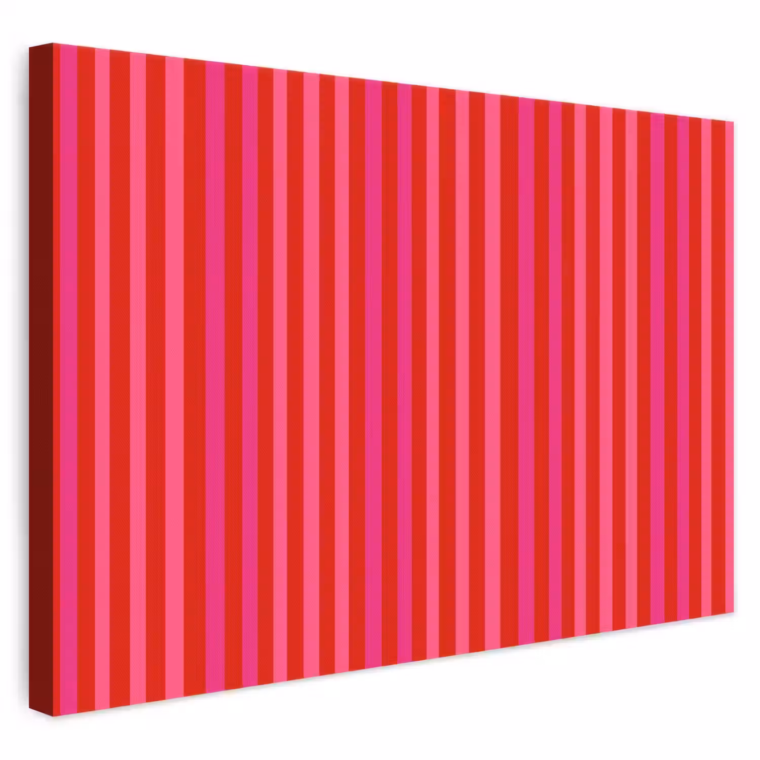 Verticaal - Strepen - Roze canvas 2cm klein 34 -3d