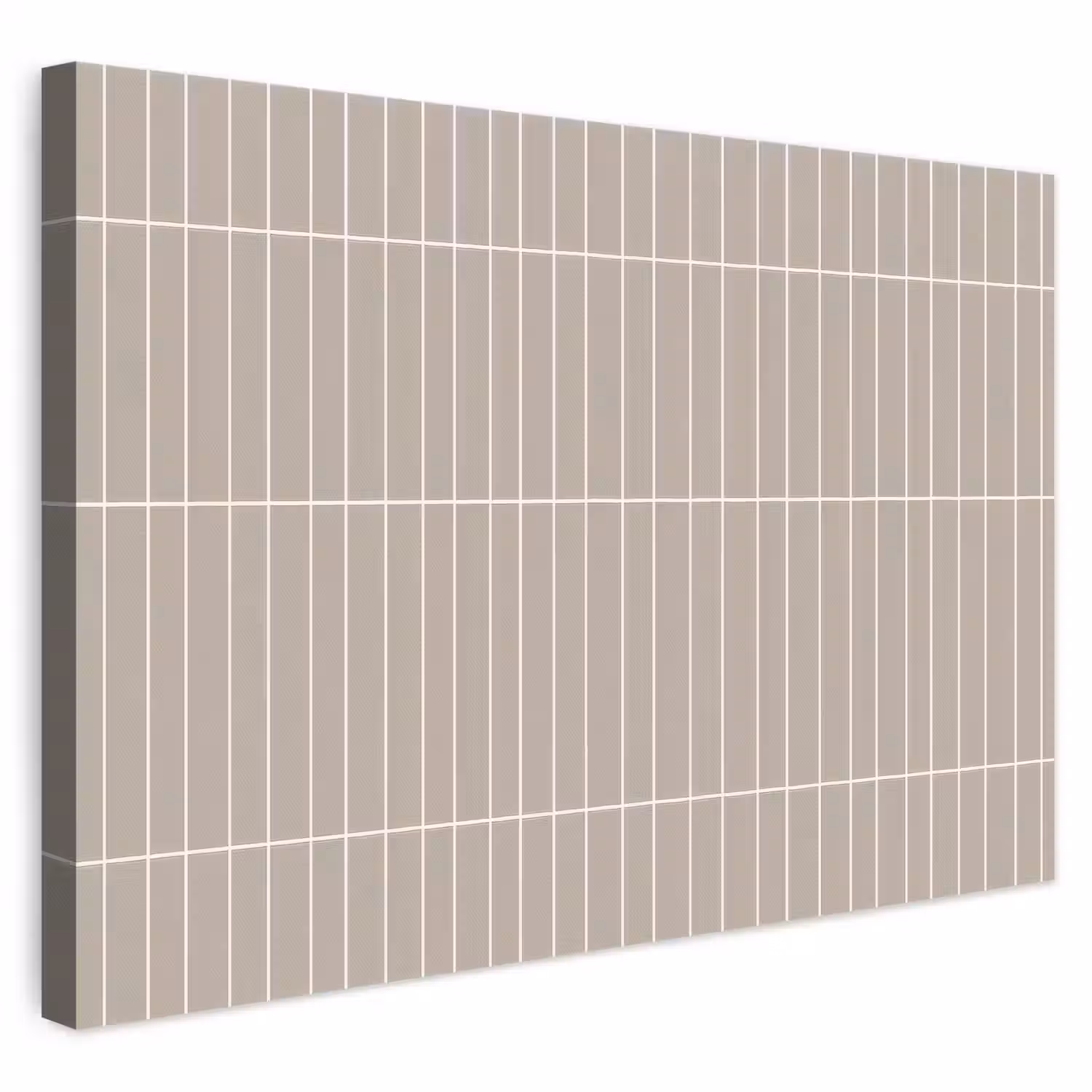 Verticaal - Wandtegel - Licht Beige canvas 2cm klein 34 -3d