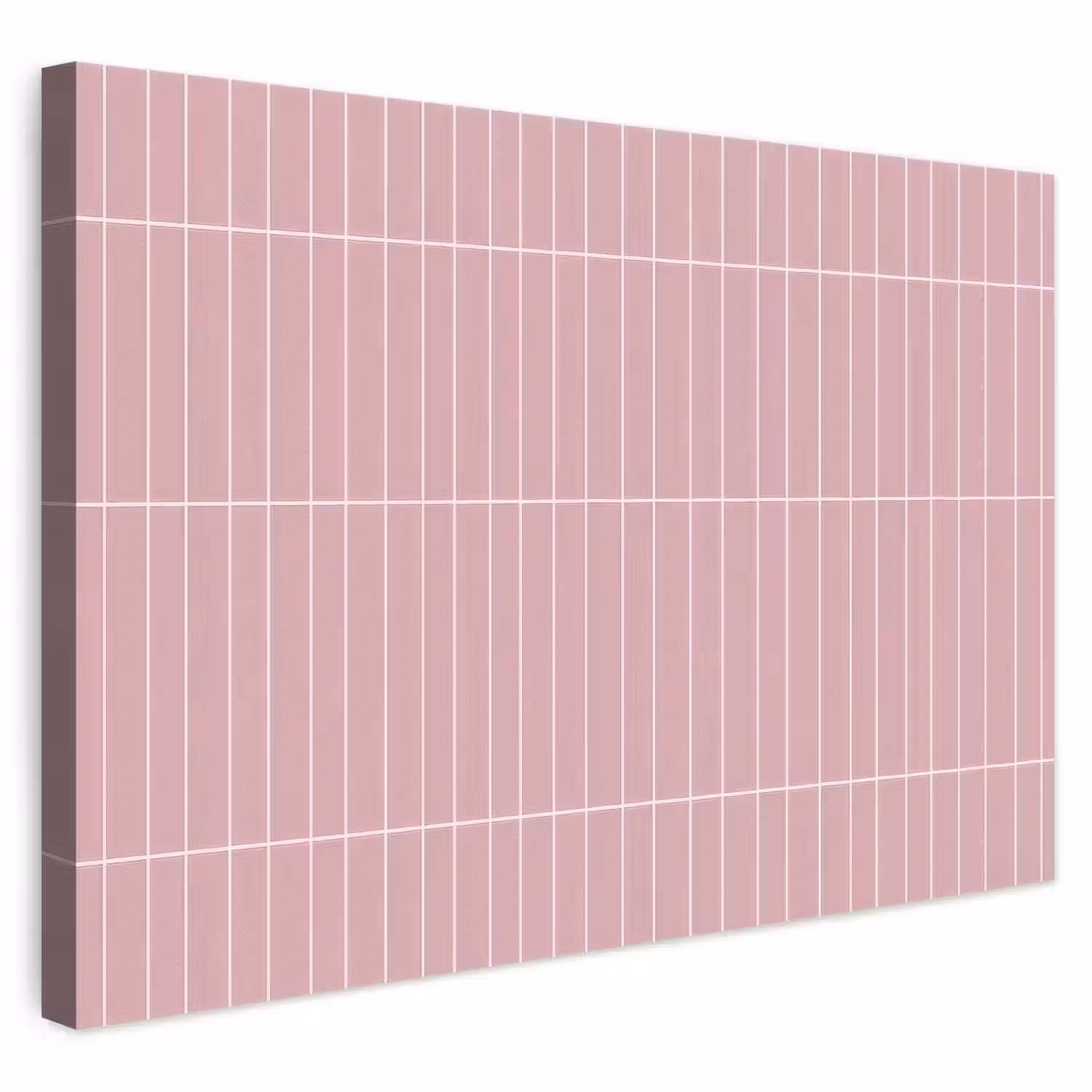 Verticaal - Wandtegel - Lichtroze canvas 2cm klein 34 -3d