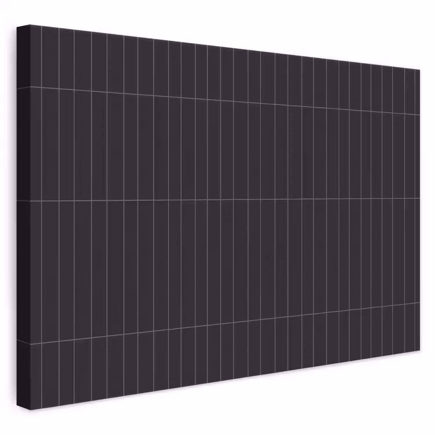 Verticaal - Wandtegel - Mat - Zwart canvas 2cm klein 34 -3d