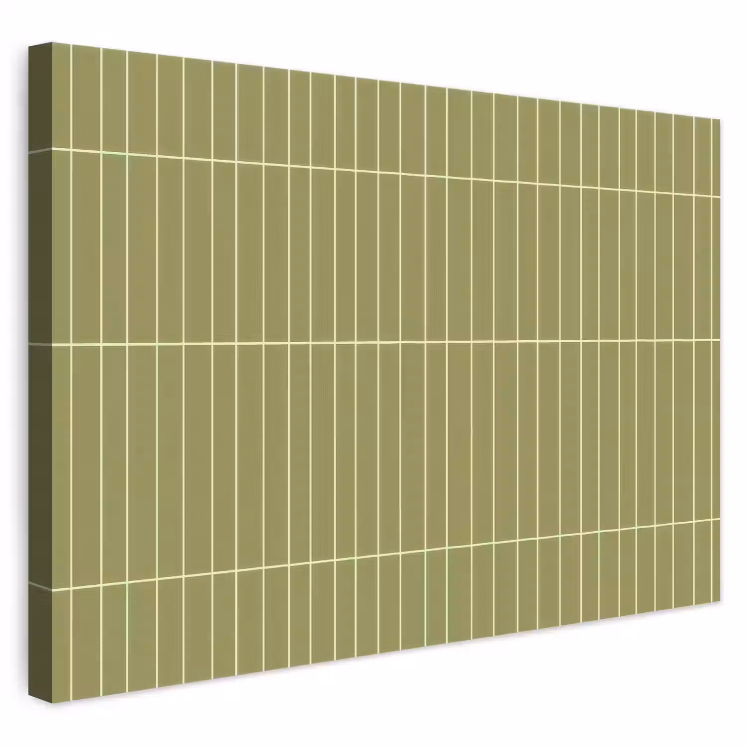 Verticaal - Wandtegel - Olijfgroen canvas 2cm klein 34 -3d