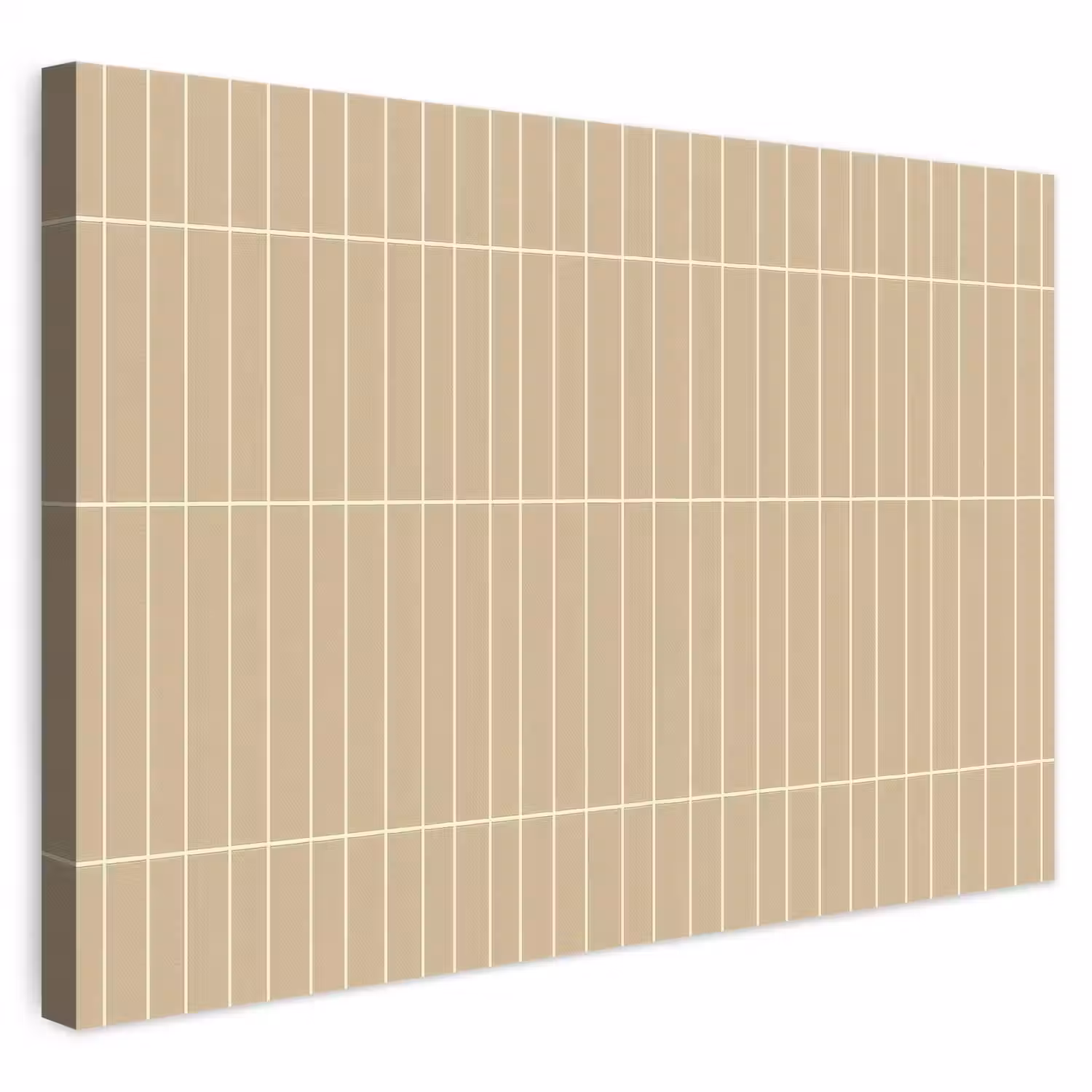 Verticaal - Wandtegel - Zand - Beige canvas 2cm klein 34 -3d