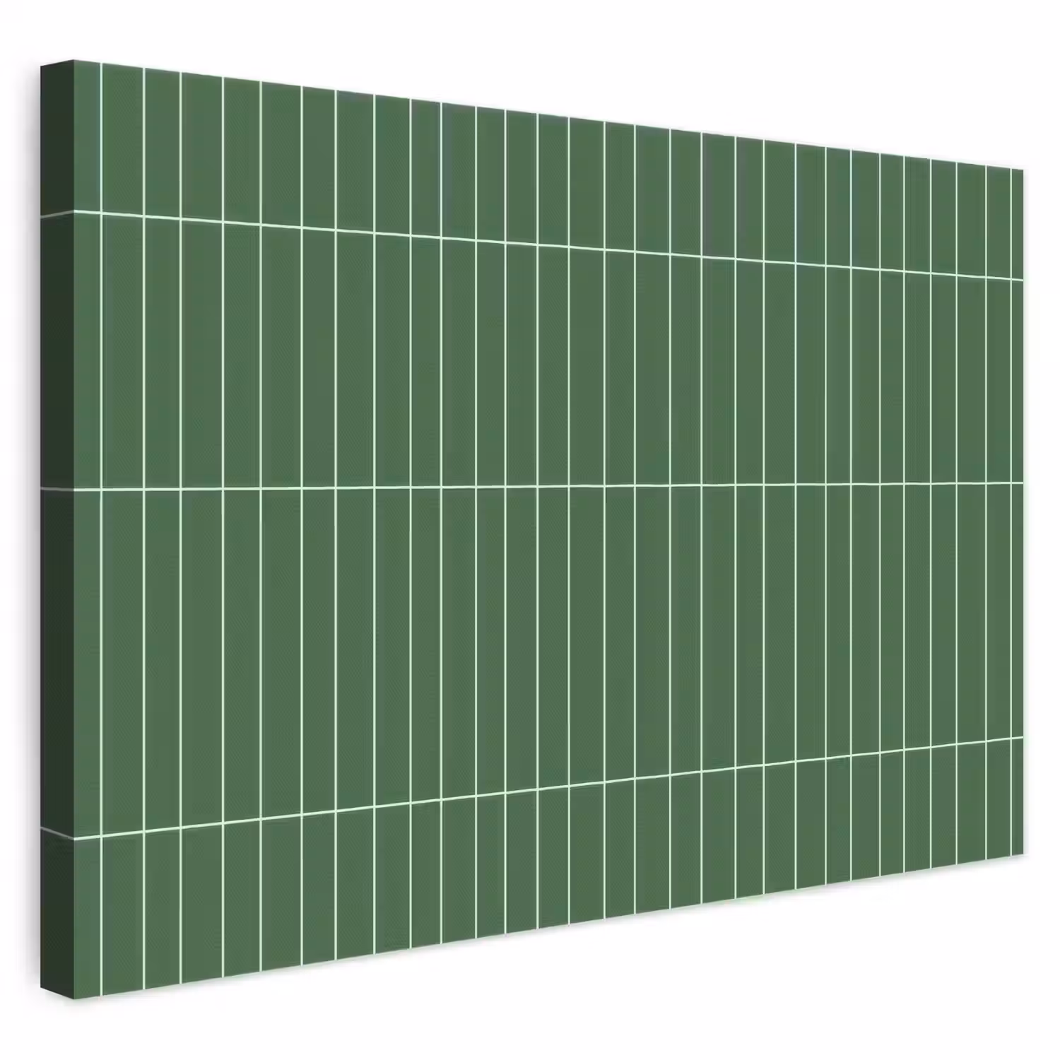 Wandtegel - Verticaal - Donkergroen canvas 2cm klein 34 -3d