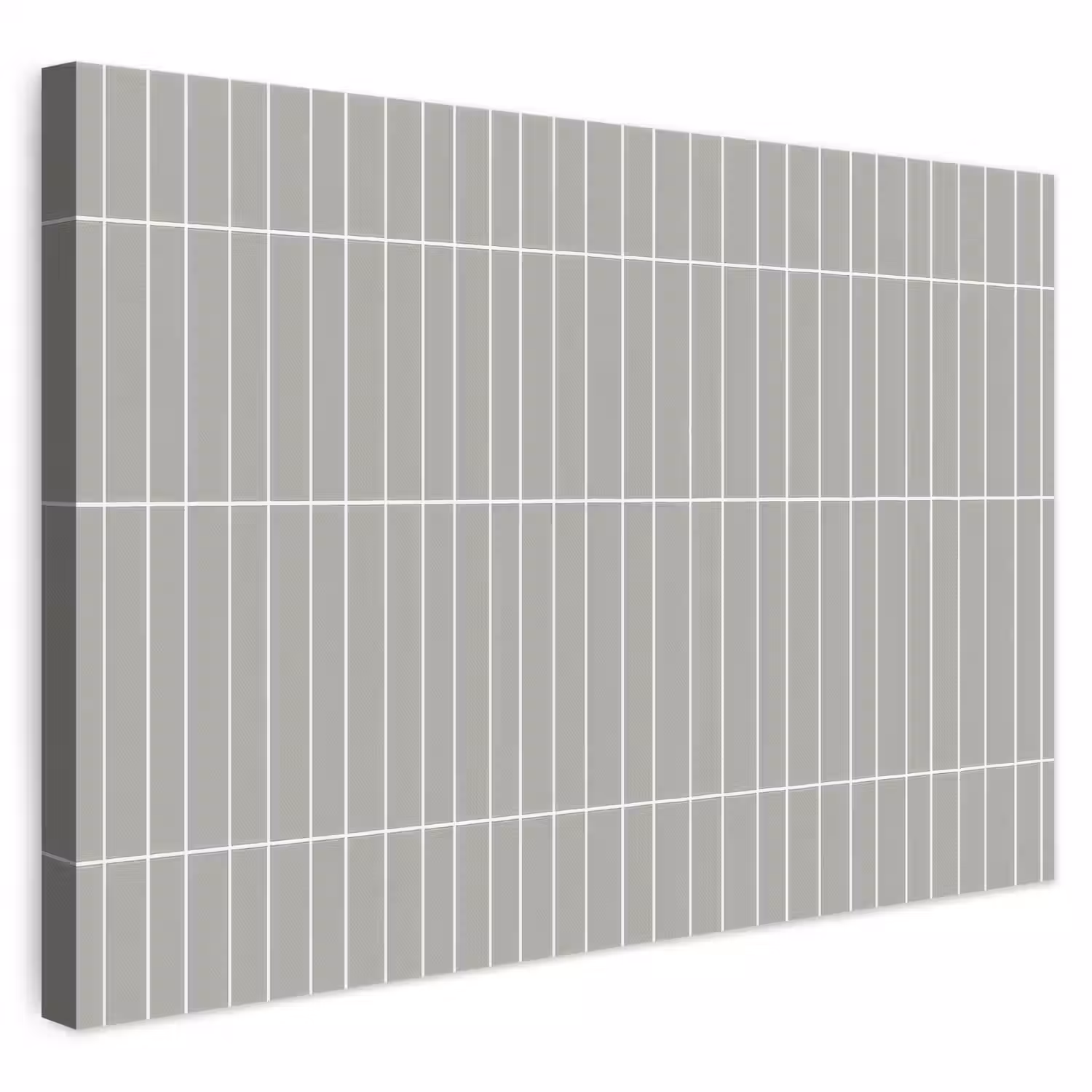 Wandtegel - Verticaal - Lichtgrijs canvas 2cm klein 34 -3d