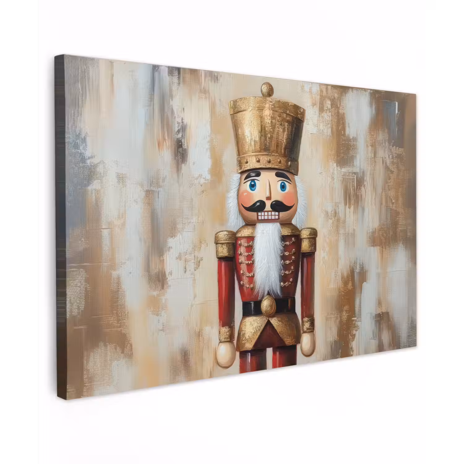 Kerst - Poppetje - Abstract canvas 2cm klein -z3d