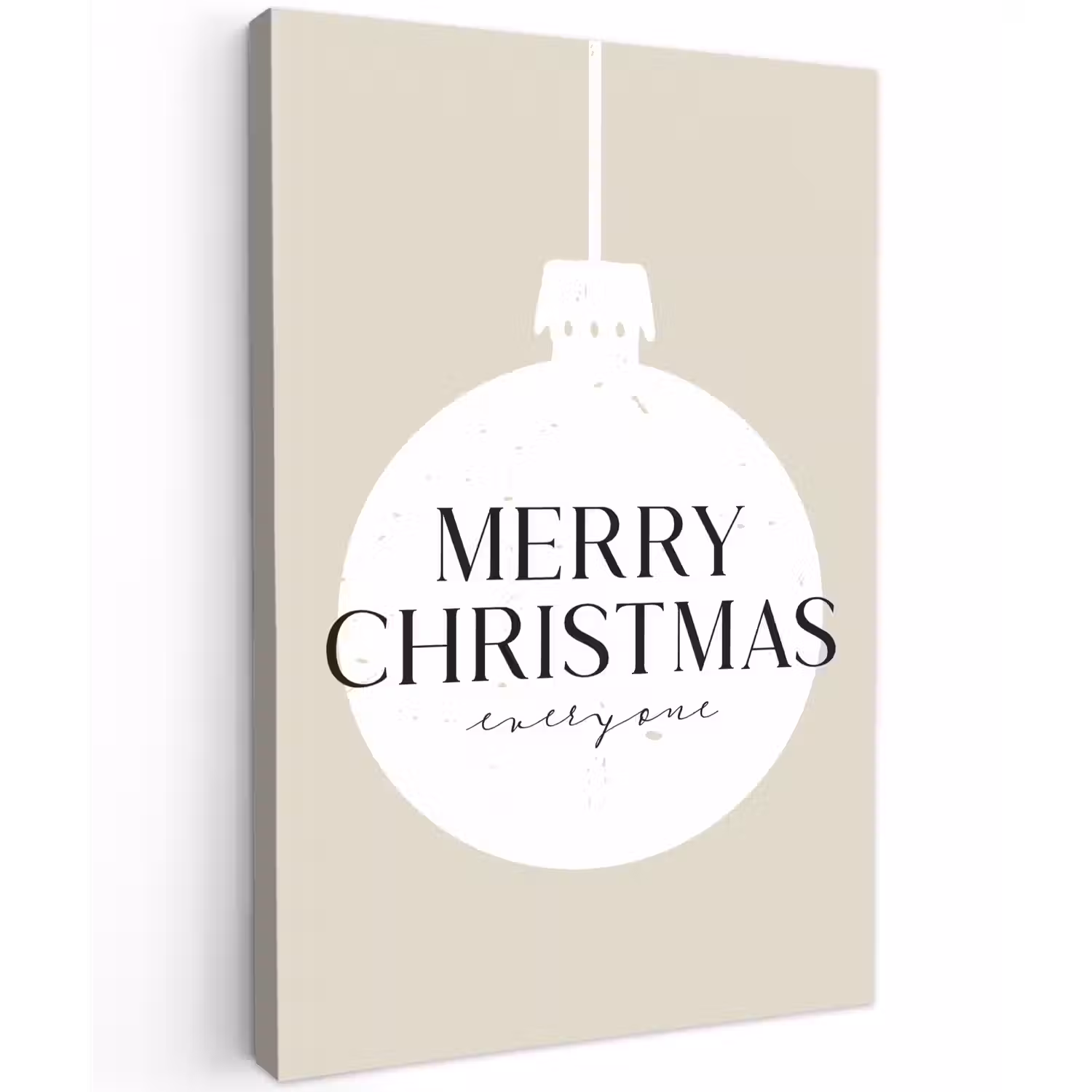 Christmas - Kerstballen - Japandi - Witte kerstballen canvas 2cm klein -z3d