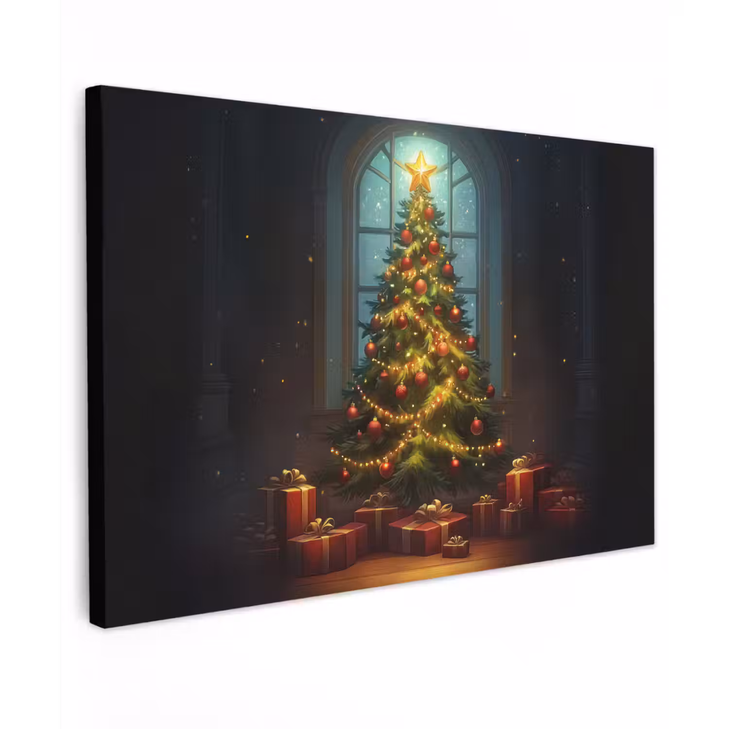 Kerstboom - Cadeau - Kerst - Winter canvas 2cm klein -z3d