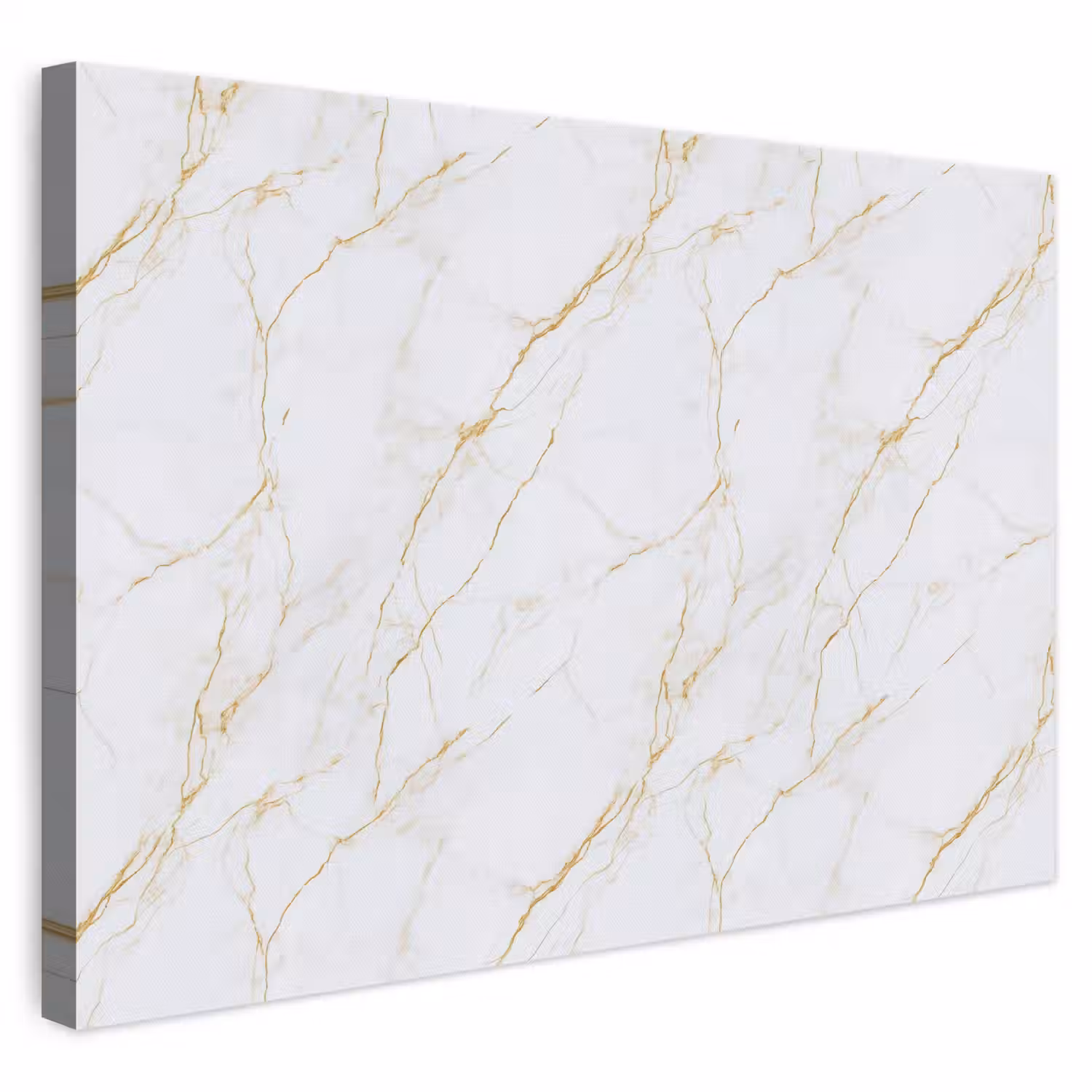 Wit - Marmer - Goud - Luxueus canvas 2cm klein 34 -3d