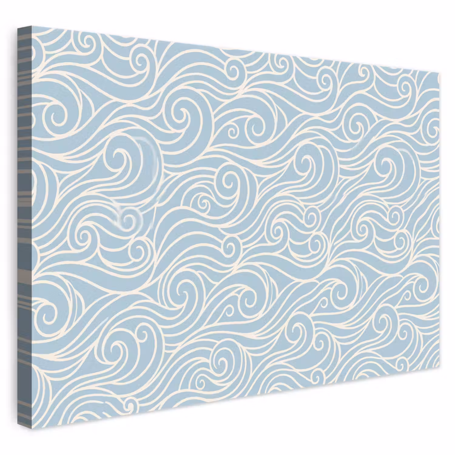 Golf - Abstract - Natuur - Modern - Blauw canvas 2cm klein -3d