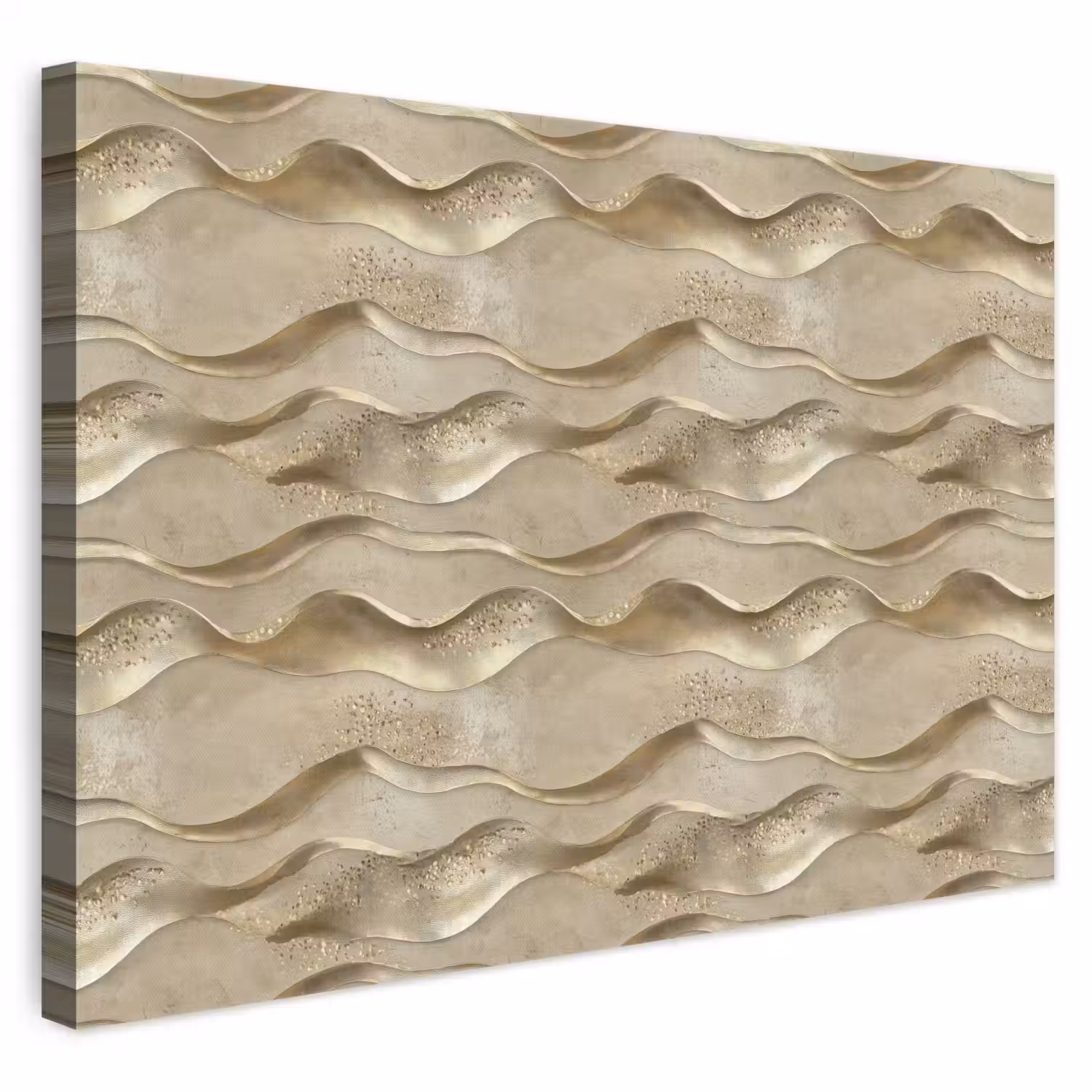 Golven - Patroon - Goud canvas 2cm klein 34 -3d