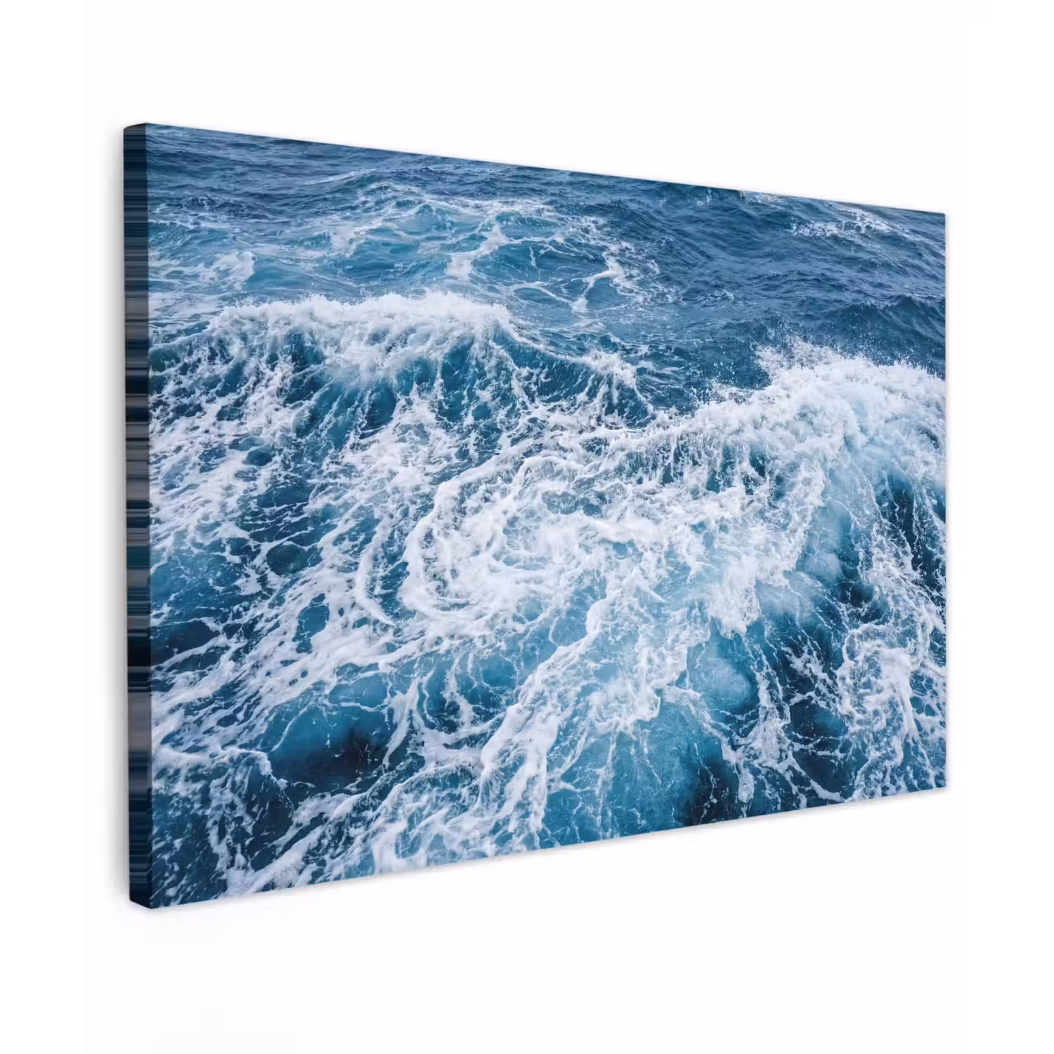 Golven - Oceaan - Blauw canvas 2cm klein -z3d