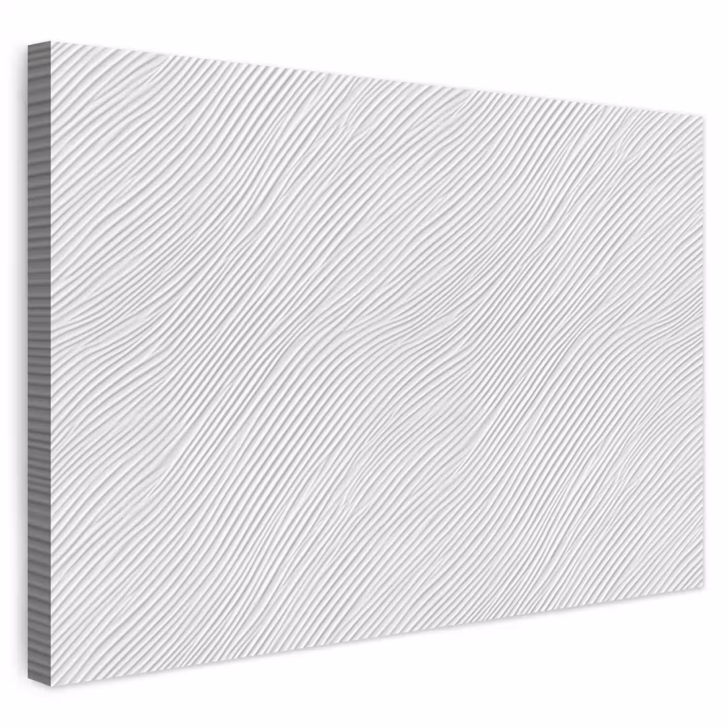 Golven - Ribbels - Wit canvas 2cm klein 34 -3d