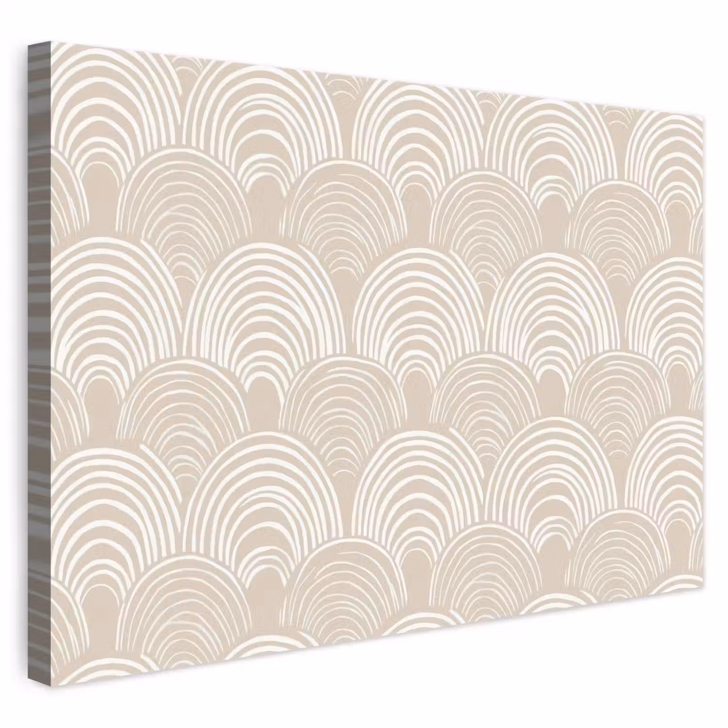Golven - Structuur - Beige canvas 2cm klein 34 -3d