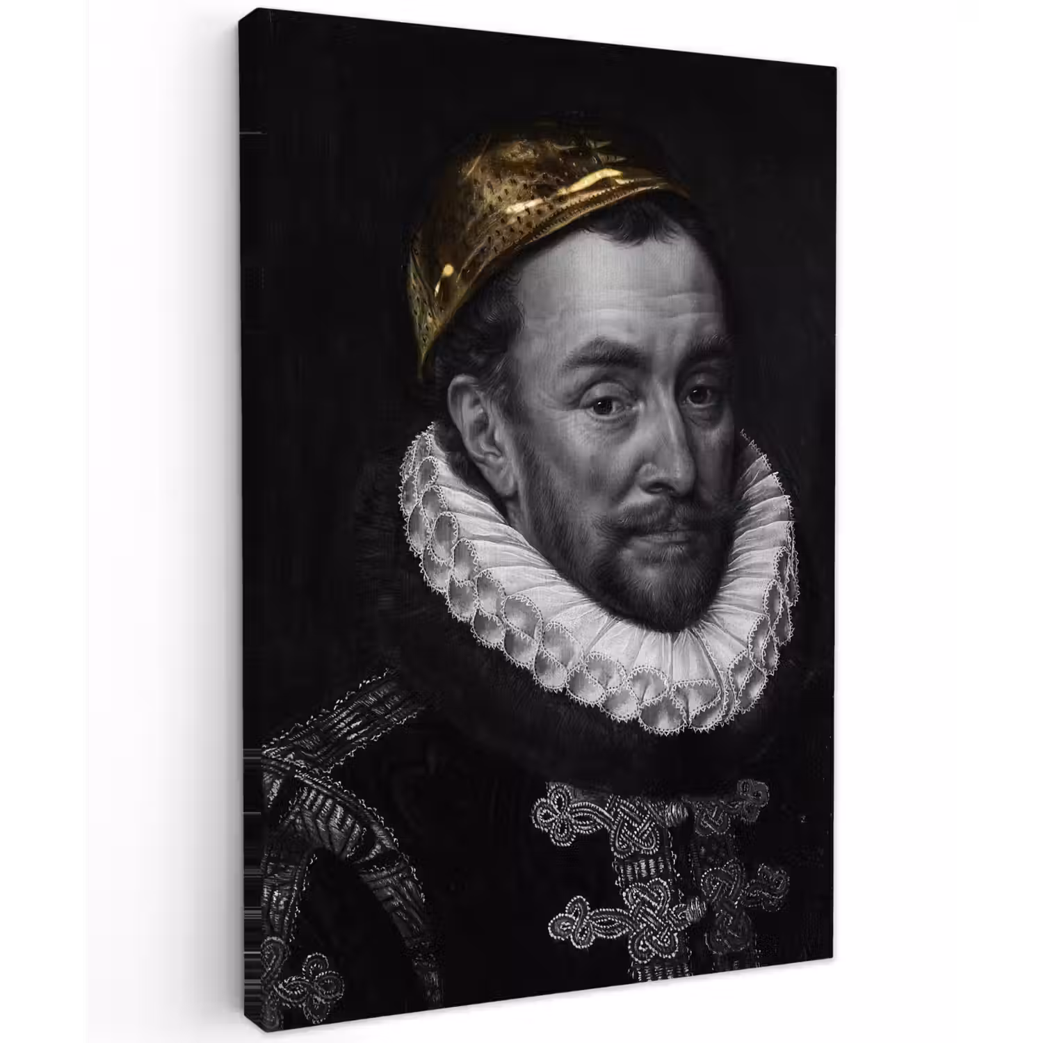 Willem van Oranje - Adriaen Thomasz - Goud canvas 2cm klein -z3d