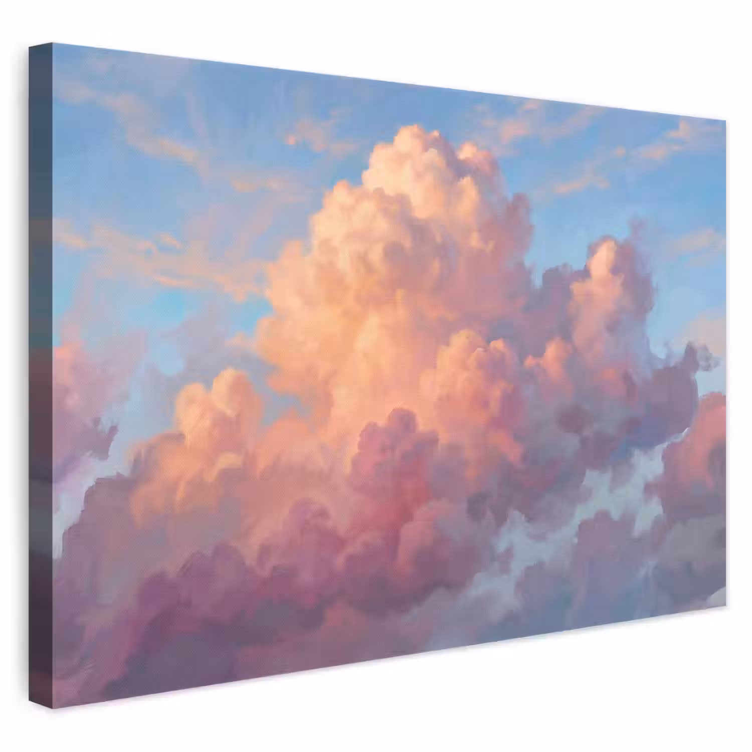 Wolken - Lucht - Natuur - Abstract - Kleurrijk canvas 2cm klein -3d