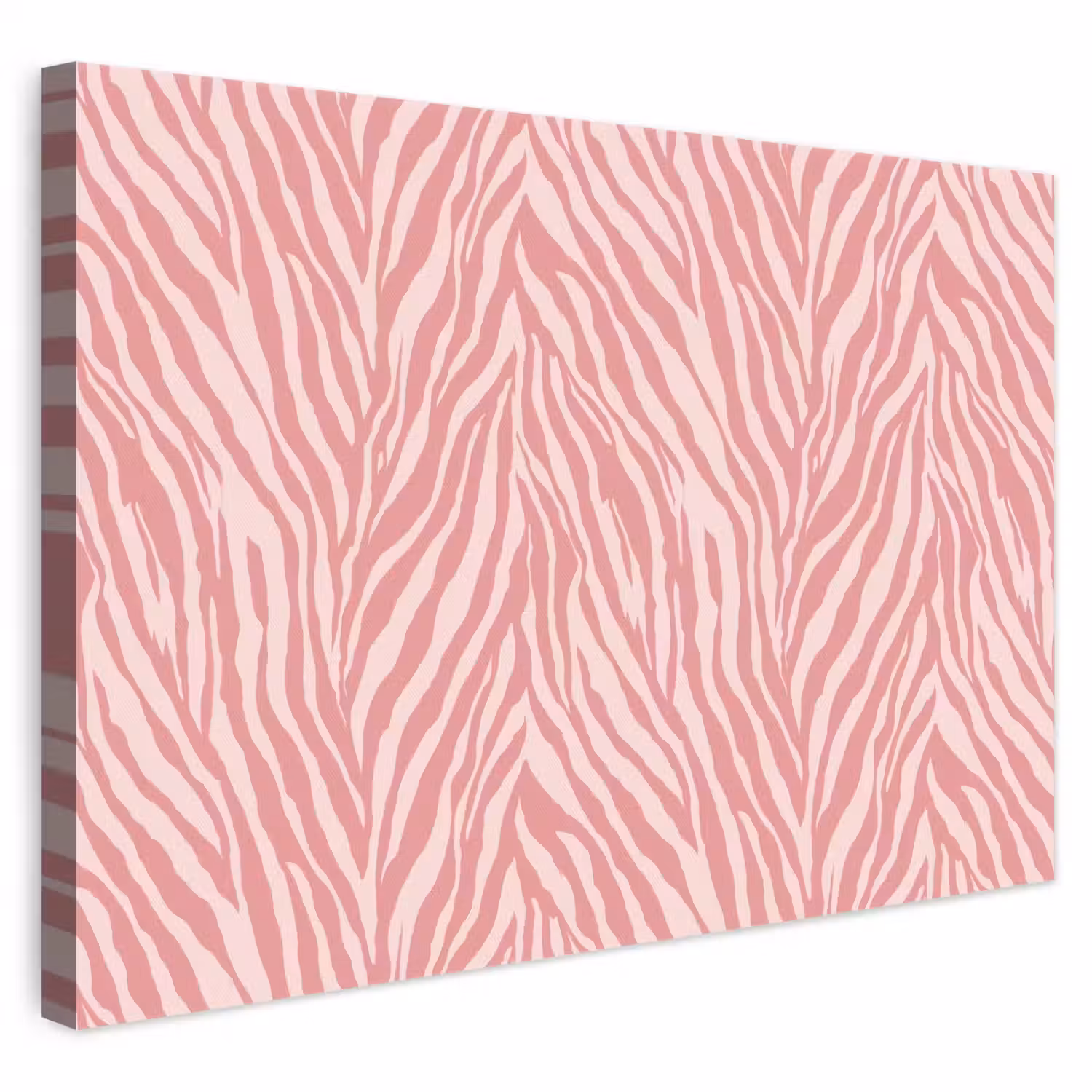 Zebra - Print - Roze canvas 2cm klein 34 -3d