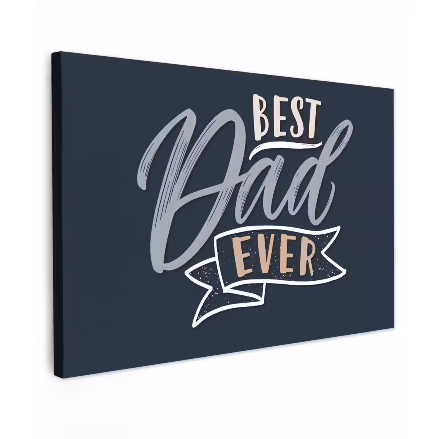 Quotes - Papa - Best dad ever - Spreuken canvas 2cm klein -z3d