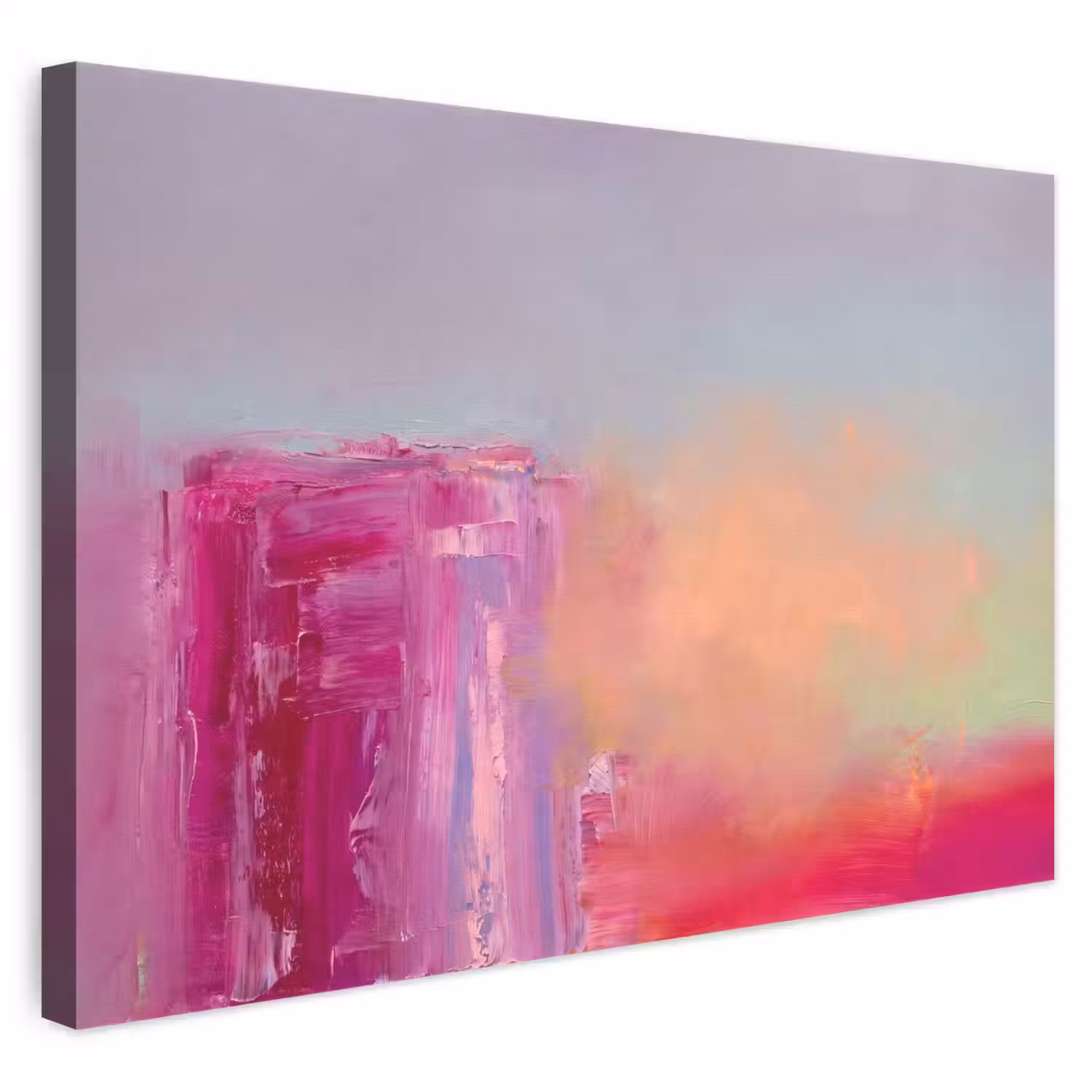 Abstract - Kleuren - Modern - Roze canvas 2cm klein -3d